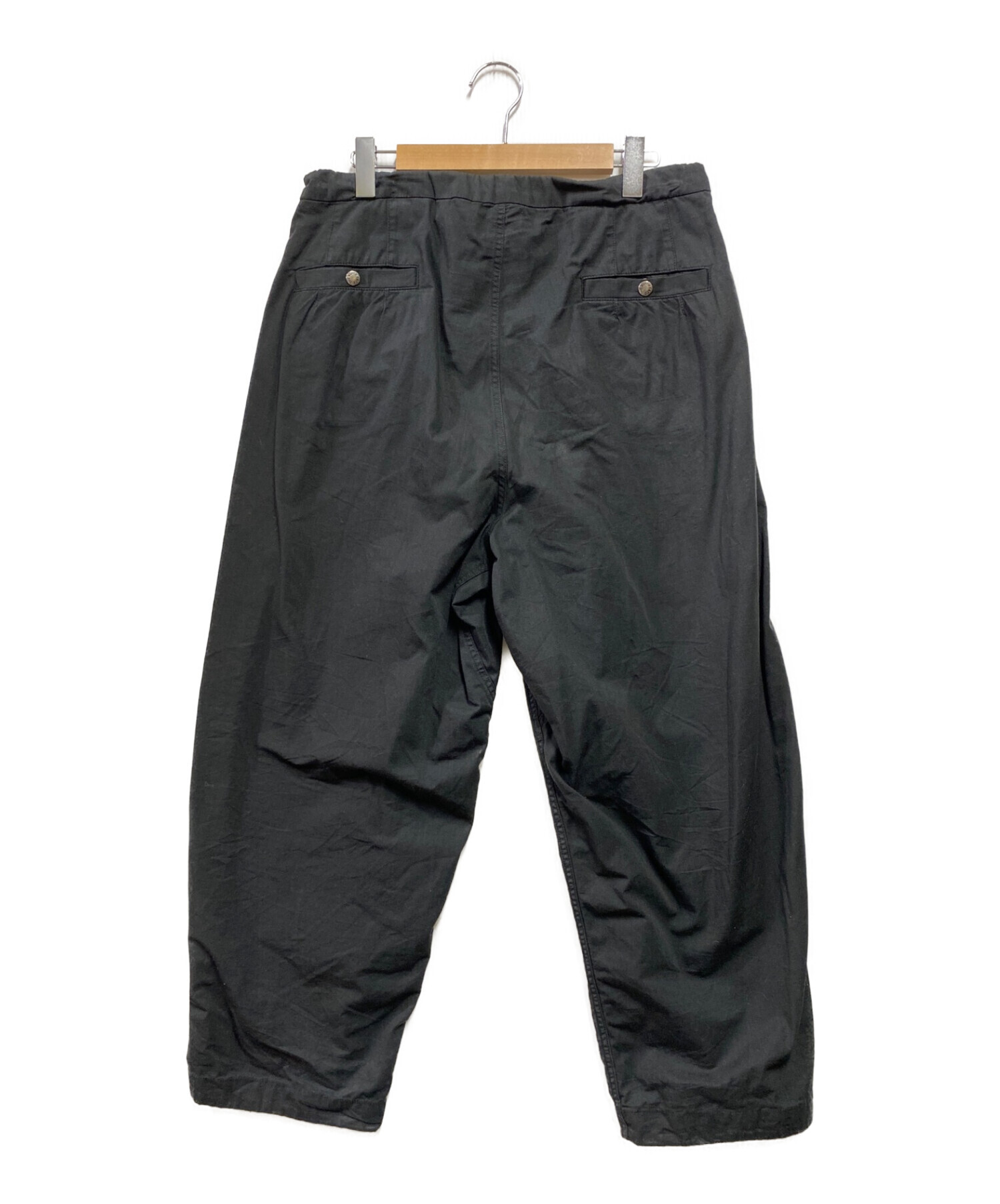 THE NORTHFACE PURPLELABEL (ザ・ノースフェイス パープルレーベル) Ripstop Wide Cropped Pants  ブラック サイズ:36