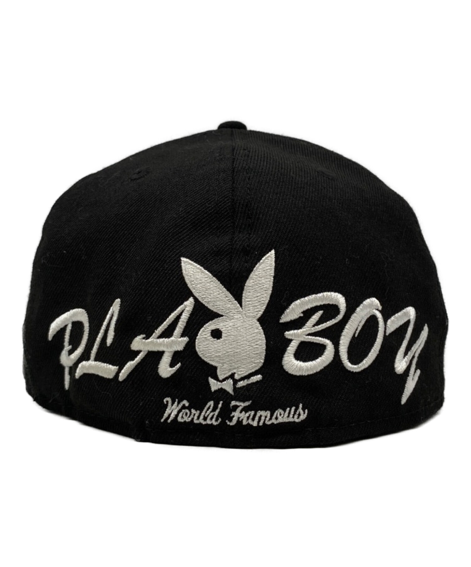 SUPREME (シュプリーム) PLAY BOY (プレイボーイ) New Era (ニューエラ) Playboy Box Logo New Era  Cap ブラック