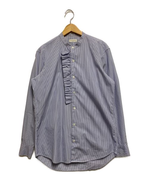 【中古・古着通販】DRIES VAN NOTEN (ドリスヴァンノッテン) フリルバンドカラーシャツ ブルー サイズ:36｜ブランド・古着通販  トレファク公式【TREFAC FASHION】スマホサイト