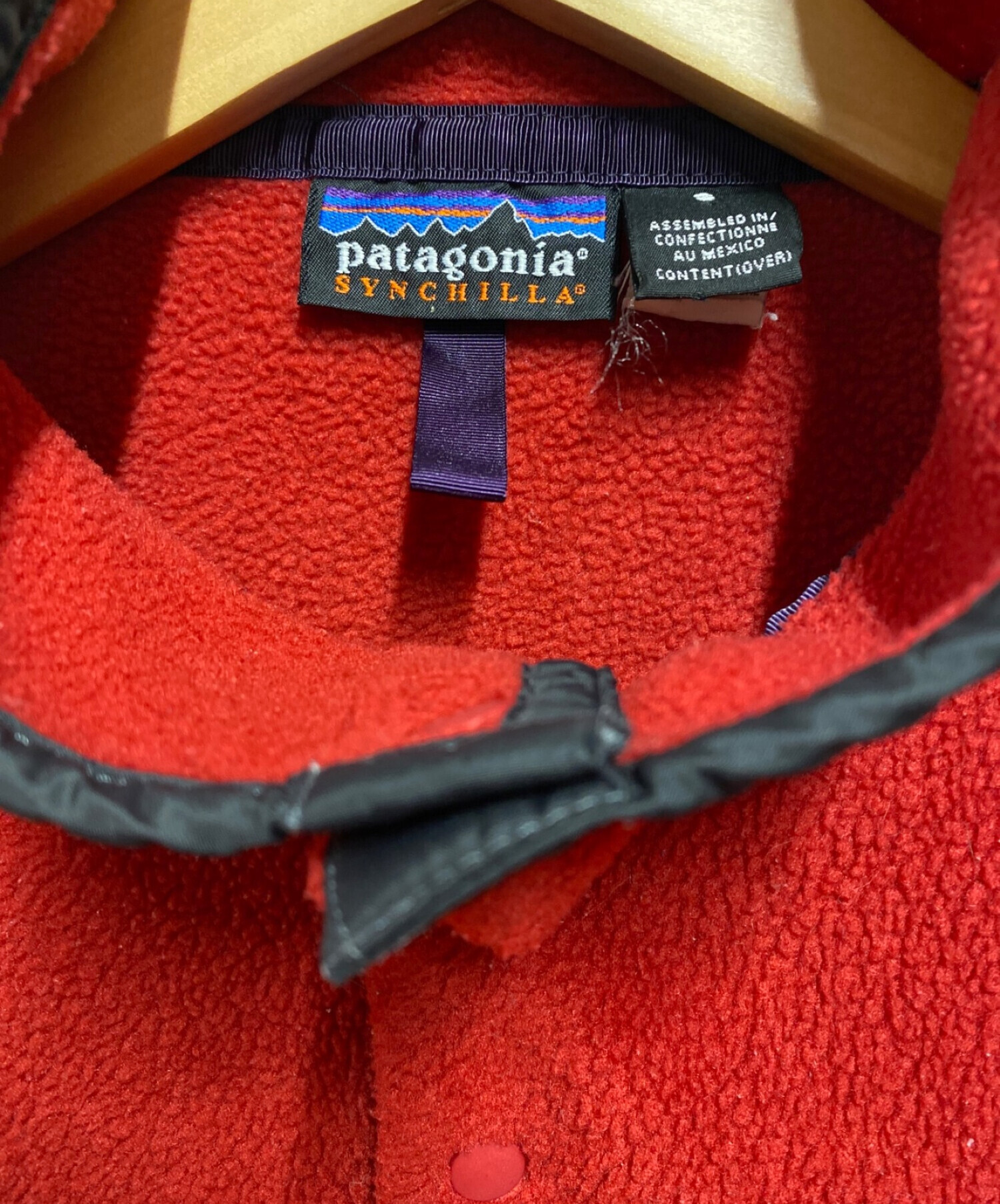 Patagonia (パタゴニア) シンチラスナップT レッド サイズ:S