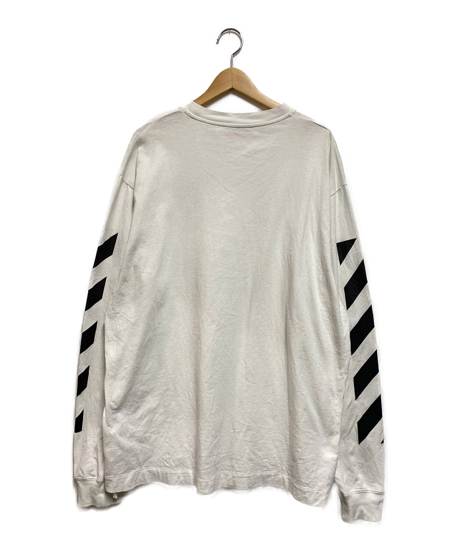 中古・古着通販】OFFWHITE (オフホワイト) DIAGONAL HELVETICA T-shirt