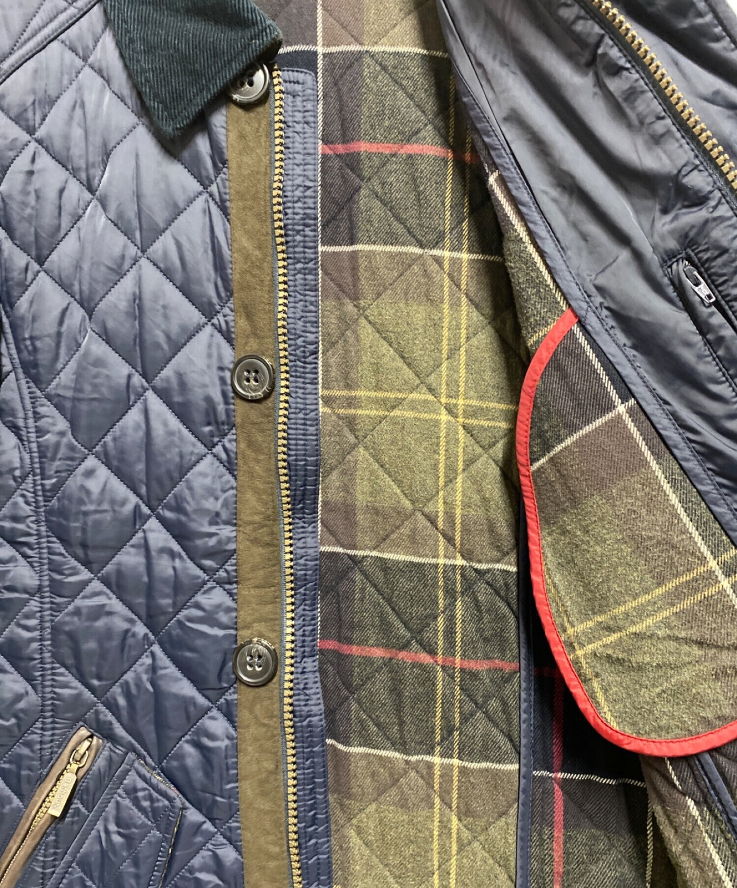 中古・古着通販】Barbour (バブアー) キルティングジャケット ネイビー