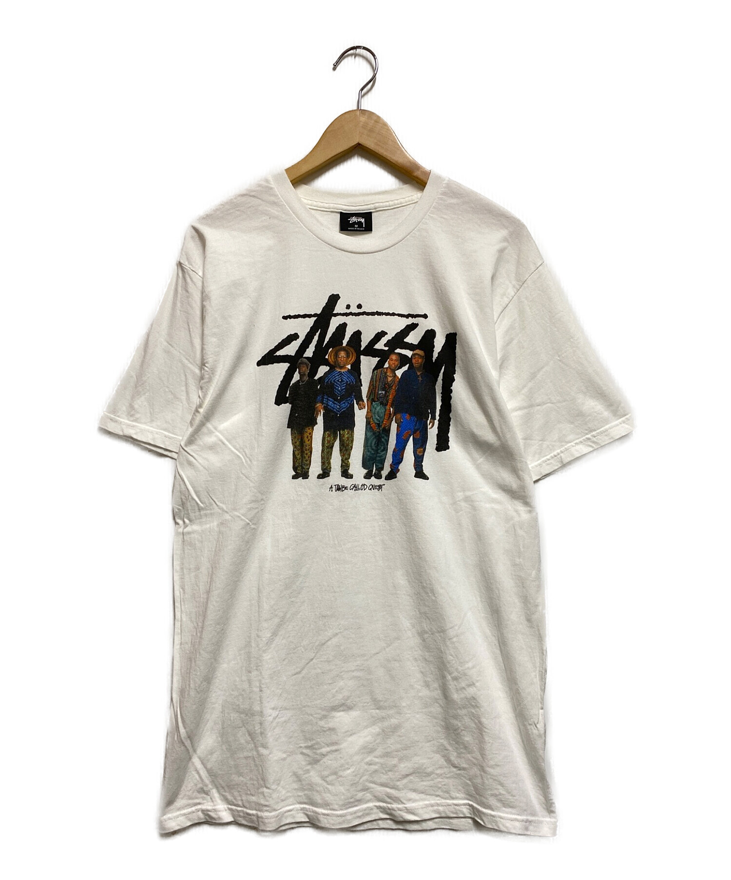 stussy (ステューシー) a tribe called quest (ア・トライブ・コールド・クエスト) Tシャツ ホワイト サイズ:M