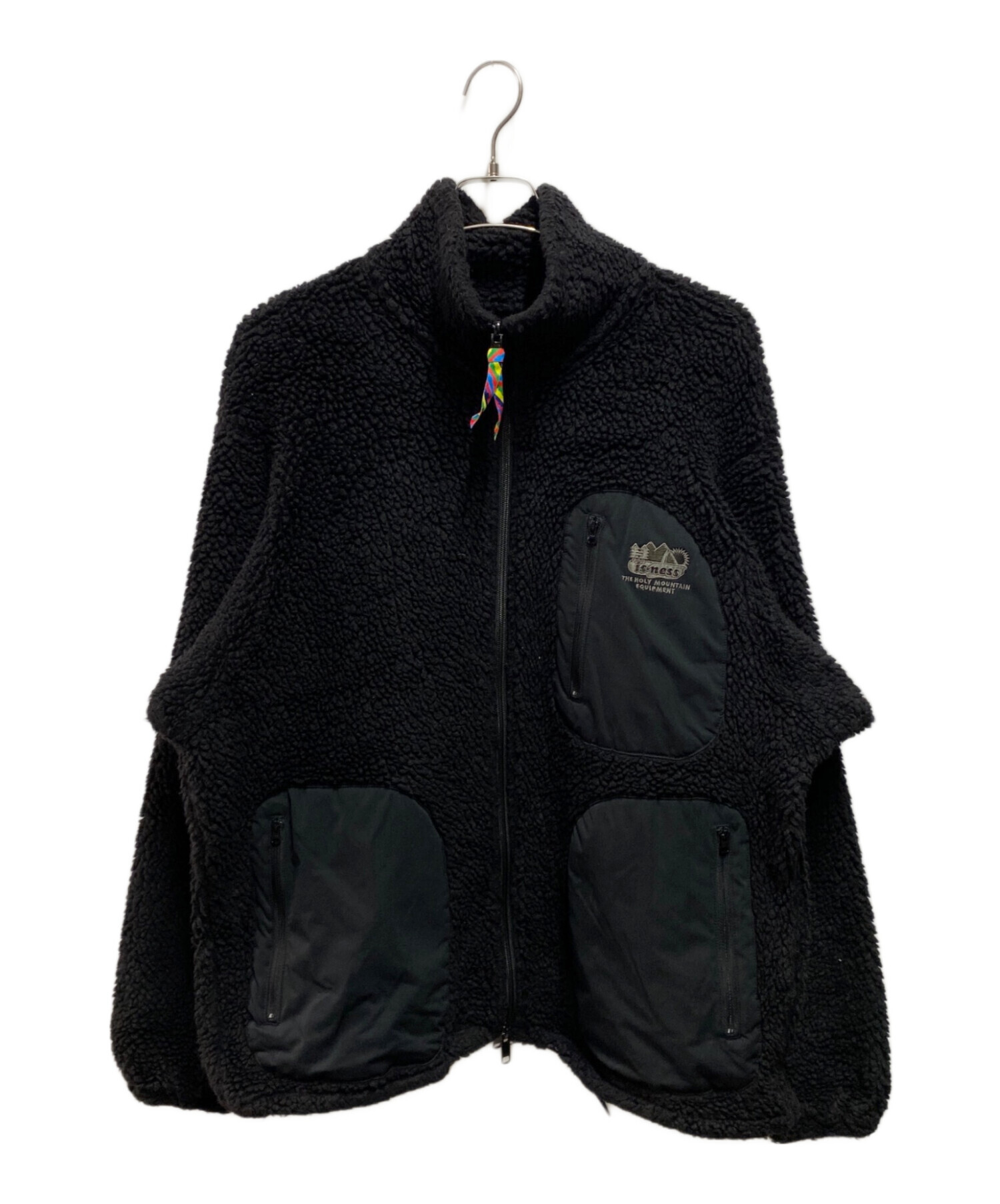 is-ness (イズネス) THE HOLY - MOUNTAIN FLEECE JACKET ブラック サイズ:M(46)