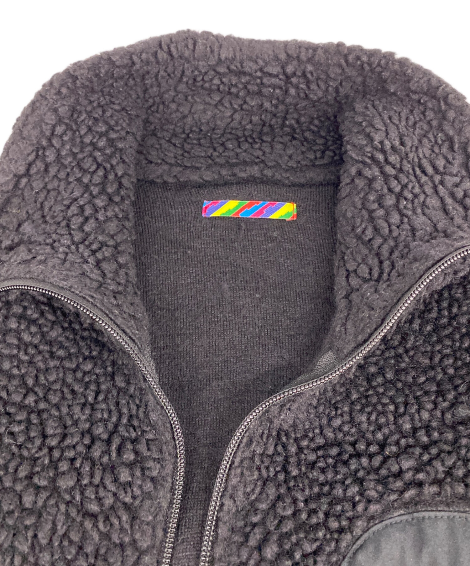 is-ness (イズネス) THE HOLY - MOUNTAIN FLEECE JACKET ブラック サイズ:M(46)