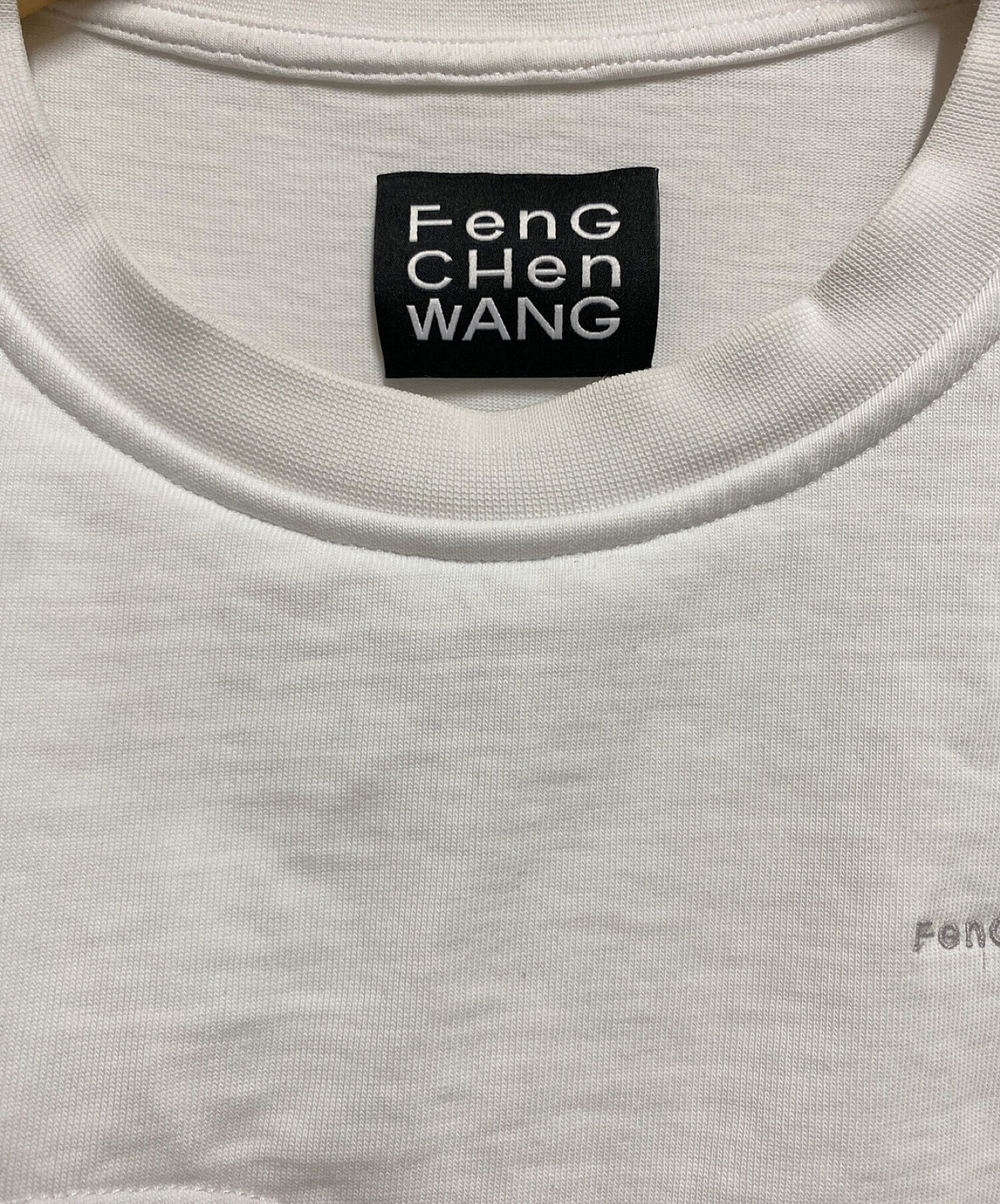 中古・古着通販】FenG CHen WANG (フェンチェンワン) パネル ストライプ スリーブ T シャツ ホワイト サイズ:М｜ブランド・古着通販  トレファク公式【TREFAC FASHION】スマホサイト