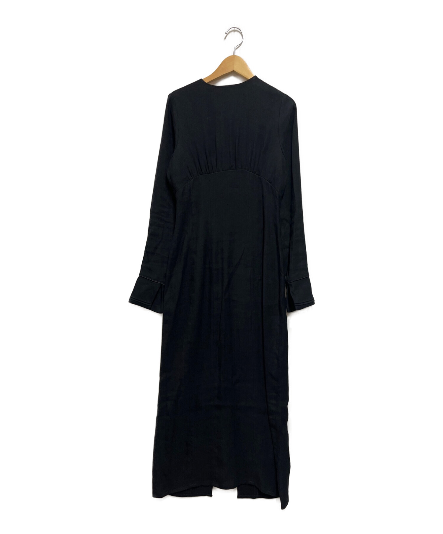 TODAYFUL (トゥデイフル) Backopen Linen Dress ブラック サイズ:38
