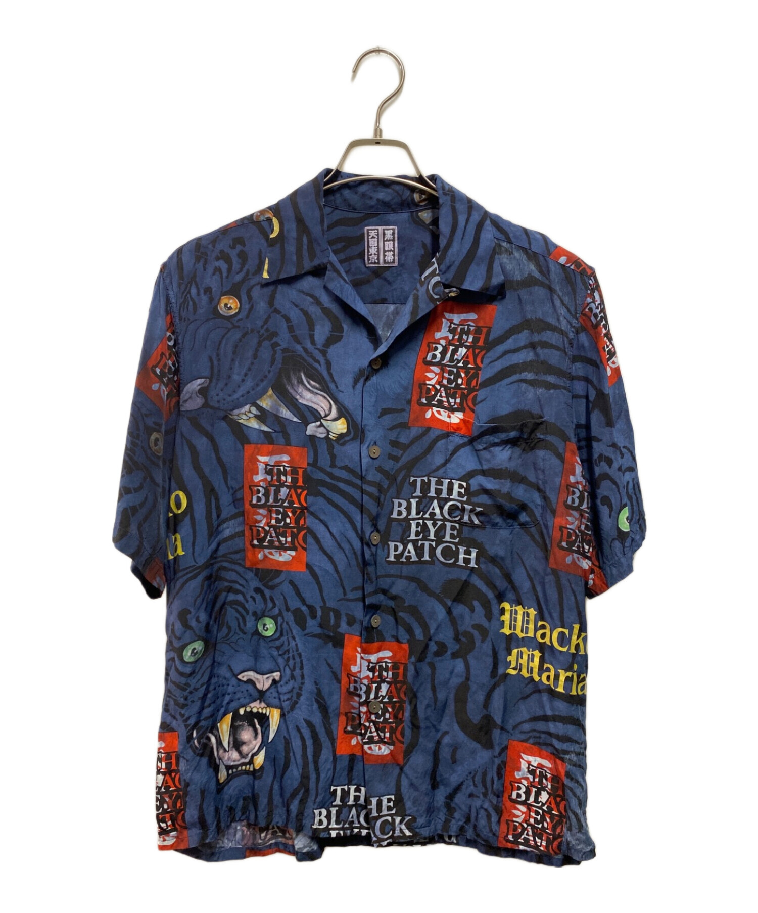 WACKO MARIA (ワコマリア) BlackEyePatch (ブラックアイパッチ) HAWAIIAN SHIRT ネイビー サイズ:М