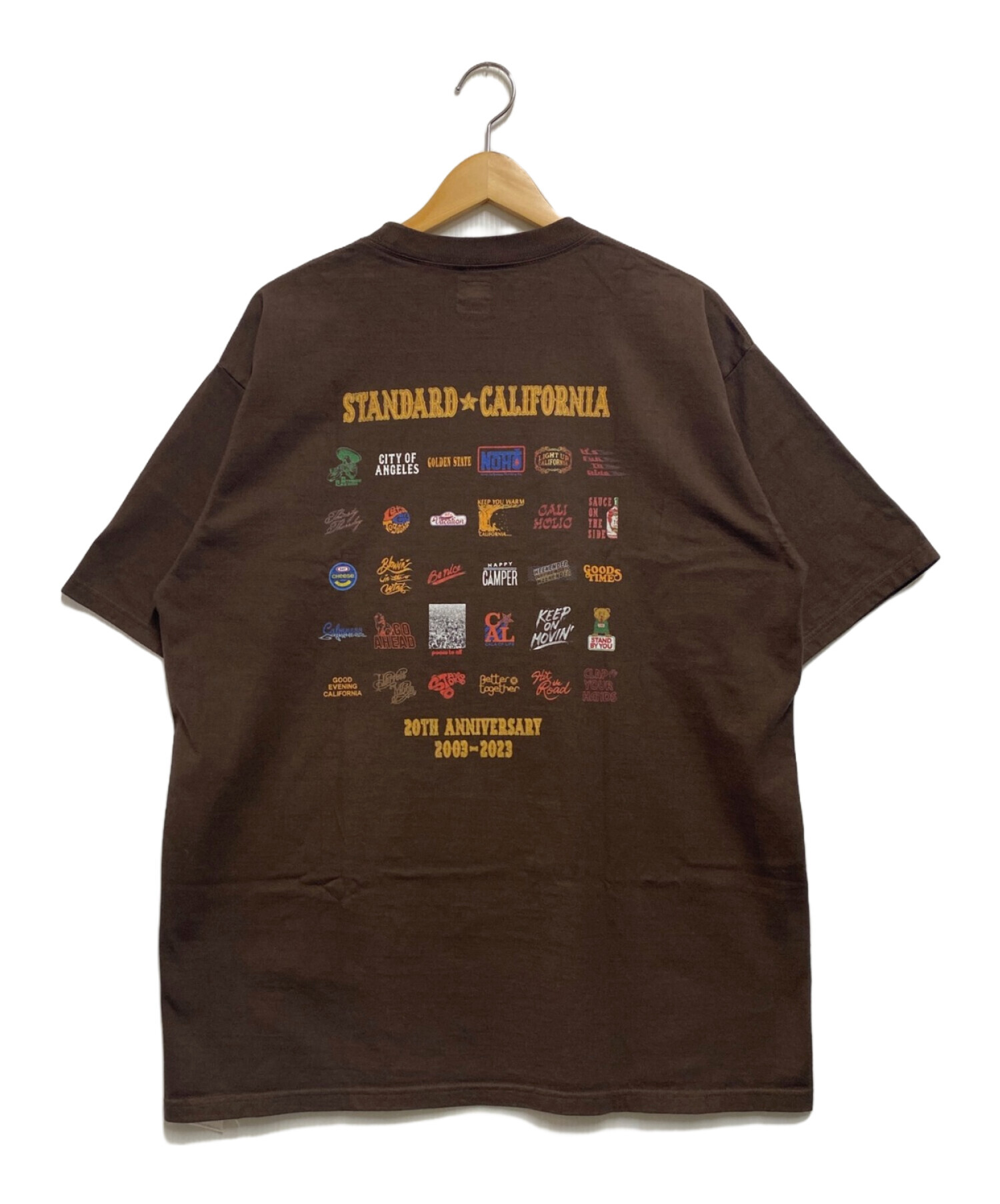 中古・古着通販】STANDARD CALIFORNIA (スタンダートカルフォニア) 20th Anniversary Logo T ブラウン  サイズ:XL｜ブランド・古着通販 トレファク公式【TREFAC FASHION】スマホサイト