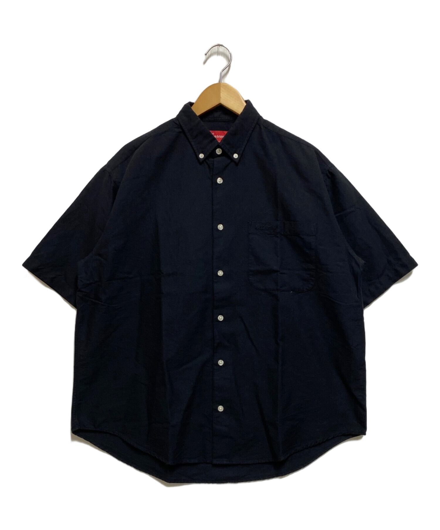 SUPREME (シュプリーム) Loose Fit S/S Oxford Shirt ブラック サイズ:S