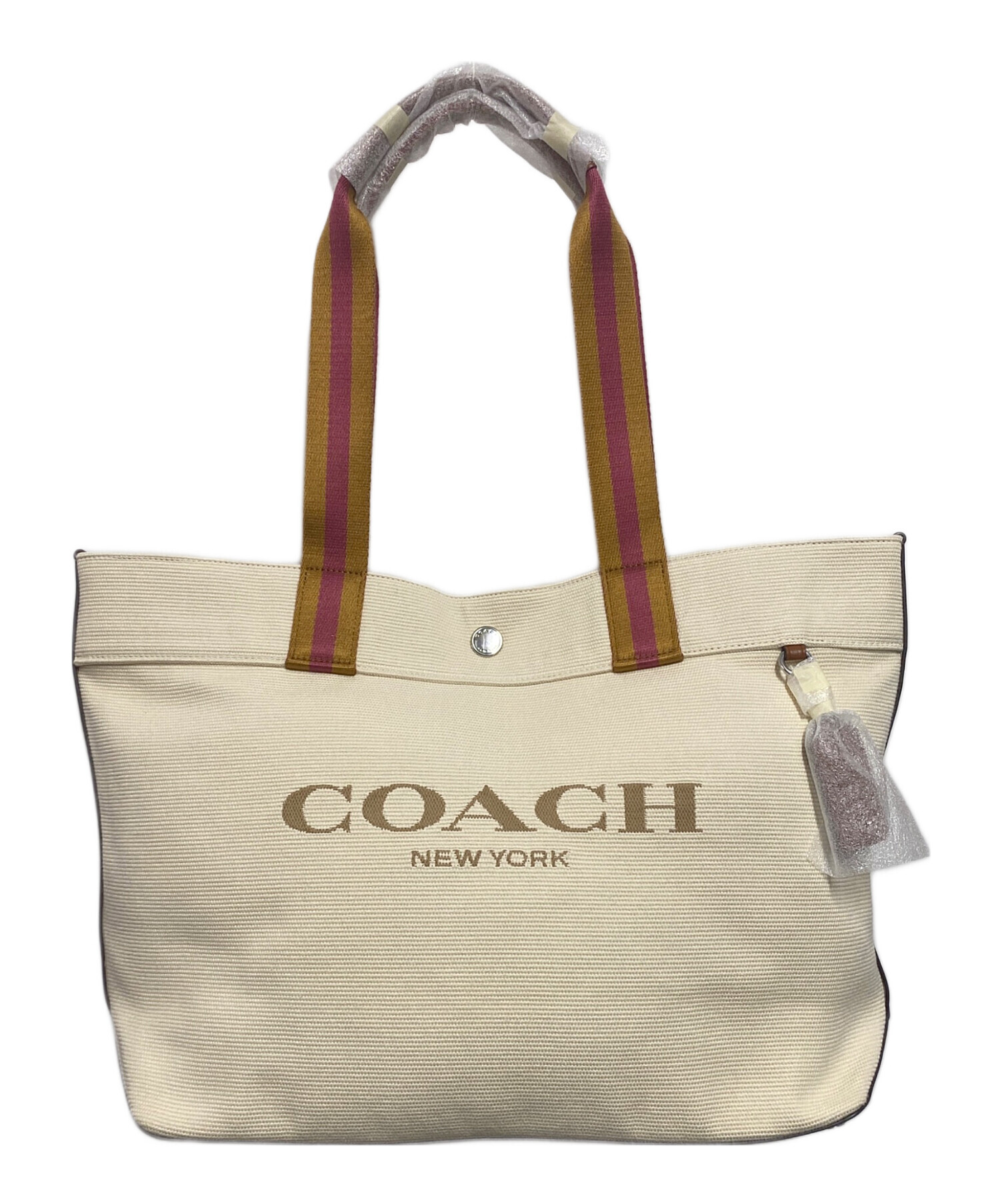 COACH (コーチ) キャンバストートバッグ アイボリー 未使用品