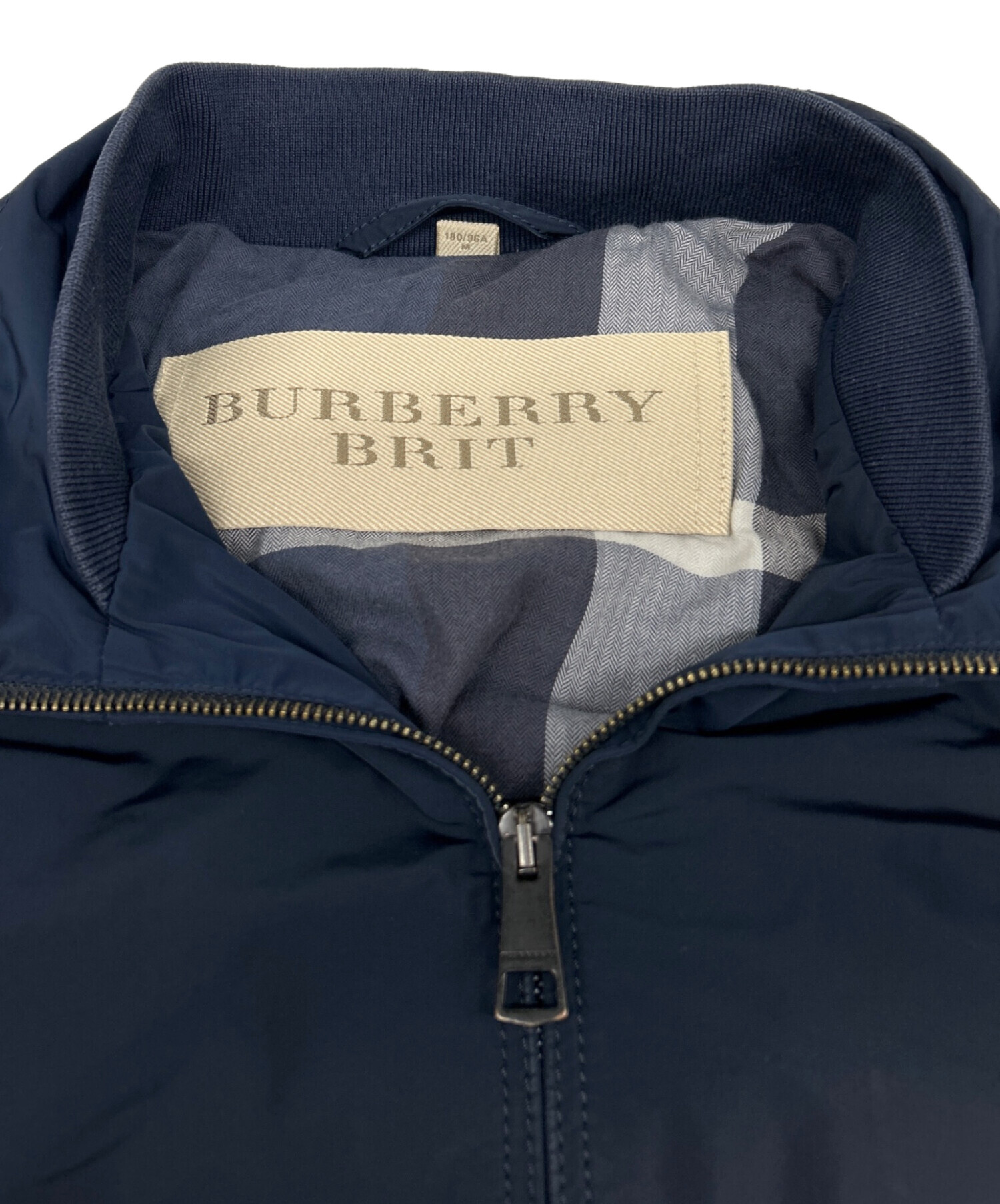 BURBERRY BRIT (バーバリーブリット) ナイロンジャケット ネイビー サイズ:M