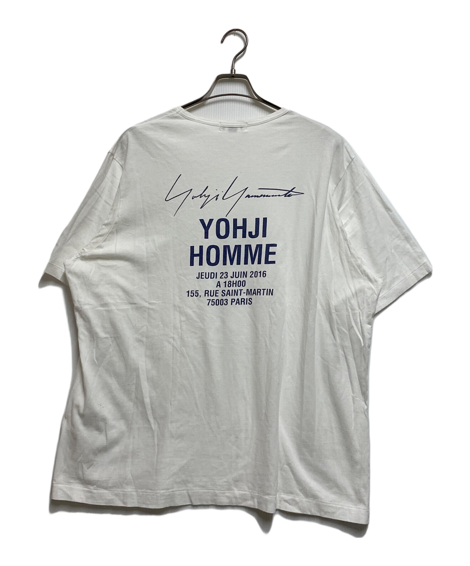 中古・古着通販】Yohji Yamamoto pour homme (ヨウジヤマモト プールオム) スタッフTシャツ ホワイト  サイズ:3｜ブランド・古着通販 トレファク公式【TREFAC FASHION】スマホサイト