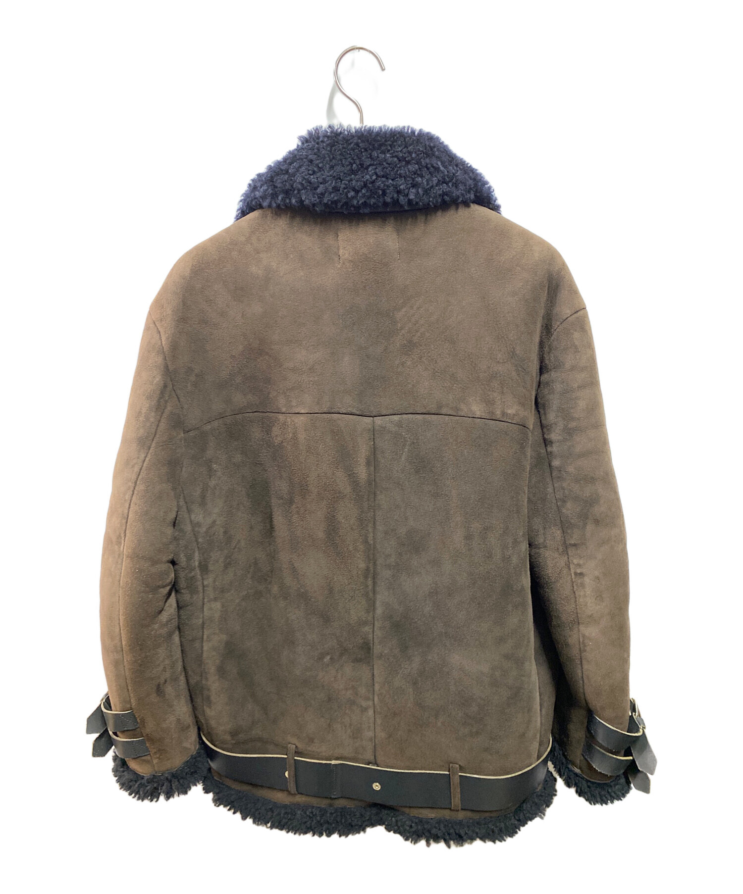 中古・古着通販】Acne studios (アクネ ストゥディオス) ムートンライダースジャケット ブラウン サイズ:34｜ブランド・古着通販  トレファク公式【TREFAC FASHION】スマホサイト