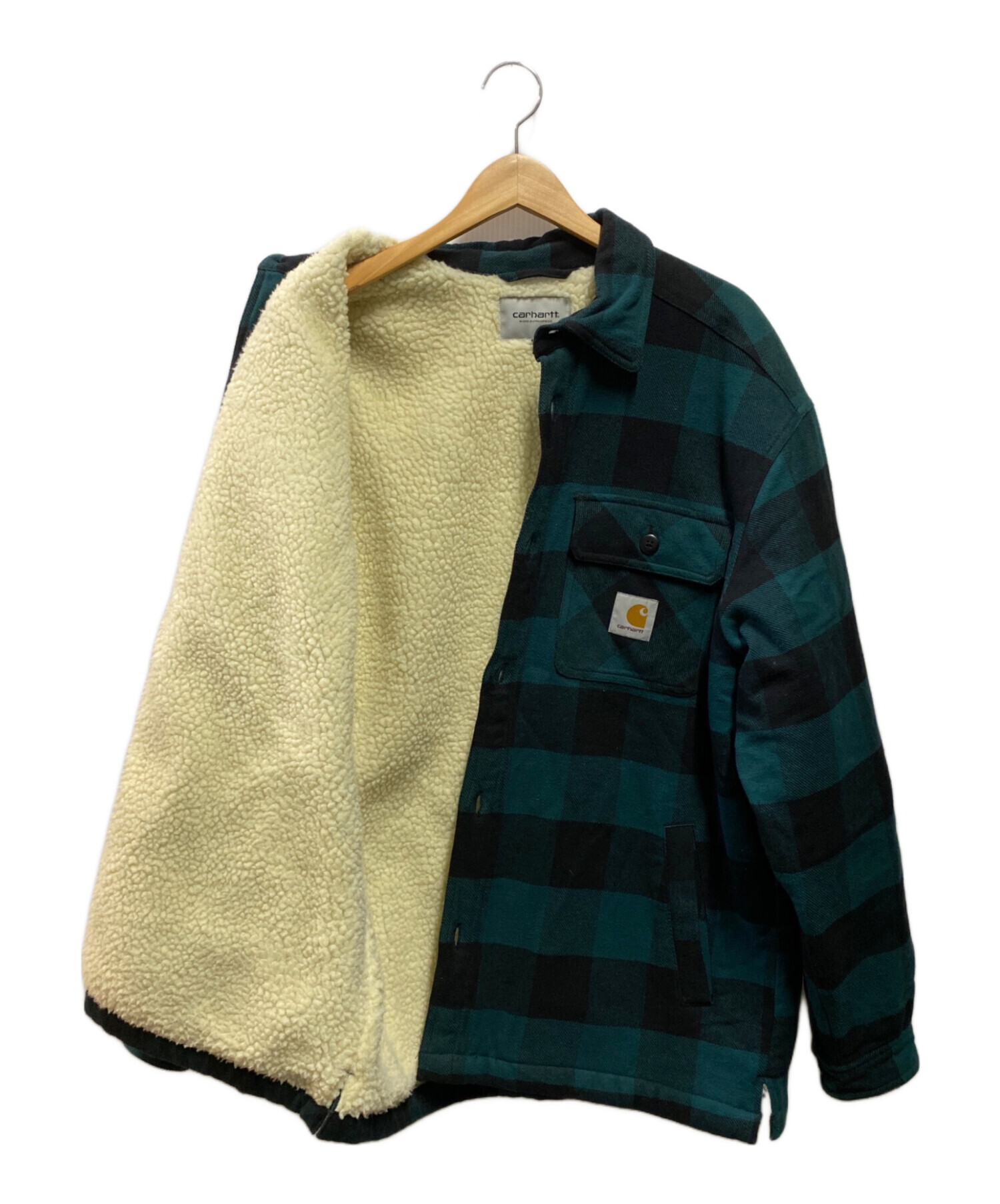 Carhartt WIP (カーハート ワークインプログレス) MERTON SHIRT JAC グリーン サイズ:L