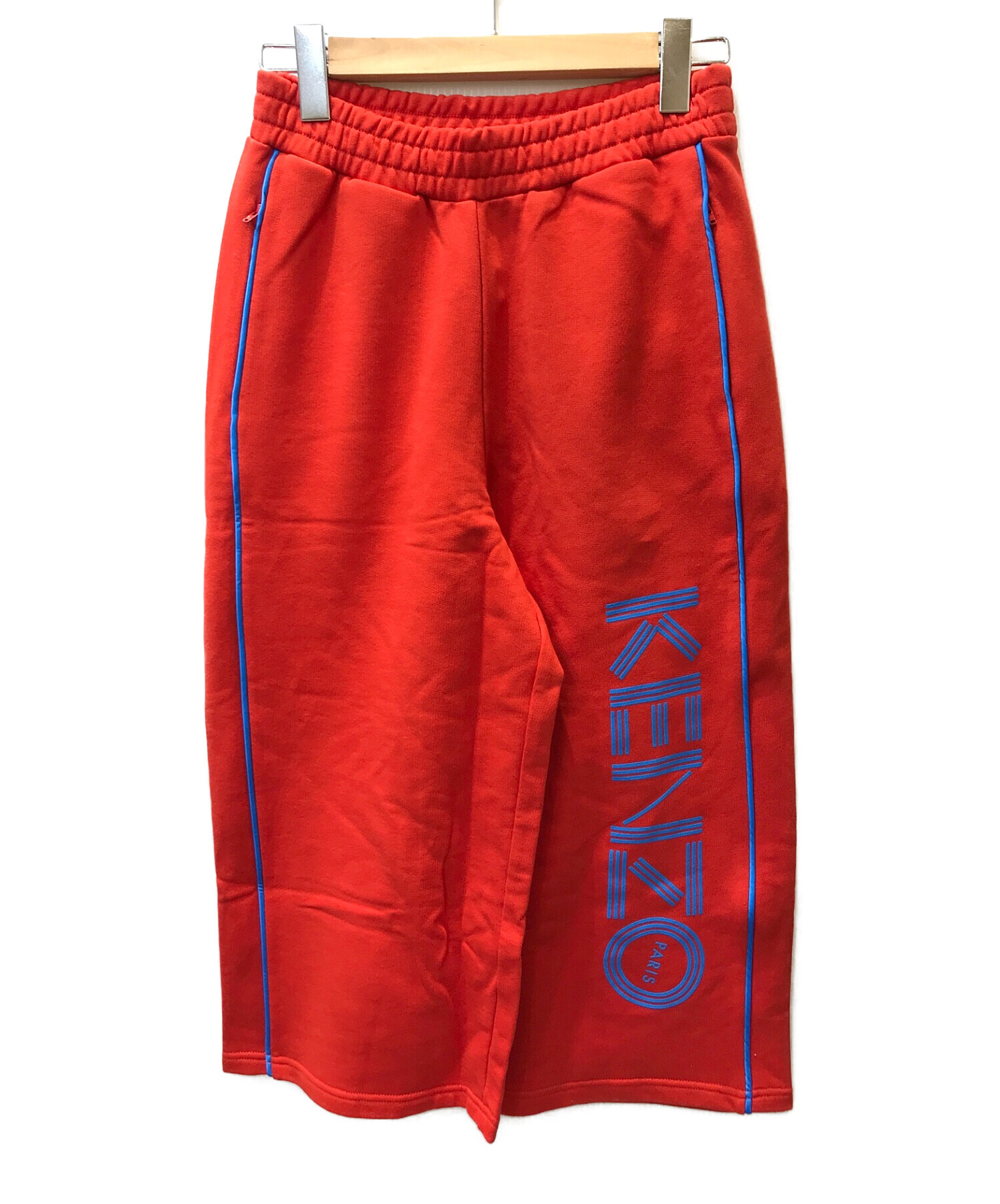 KENZO (ケンゾー) logo cropped track pants / トラックパンツ スウェットパンツ レッド サイズ:S 未使用品