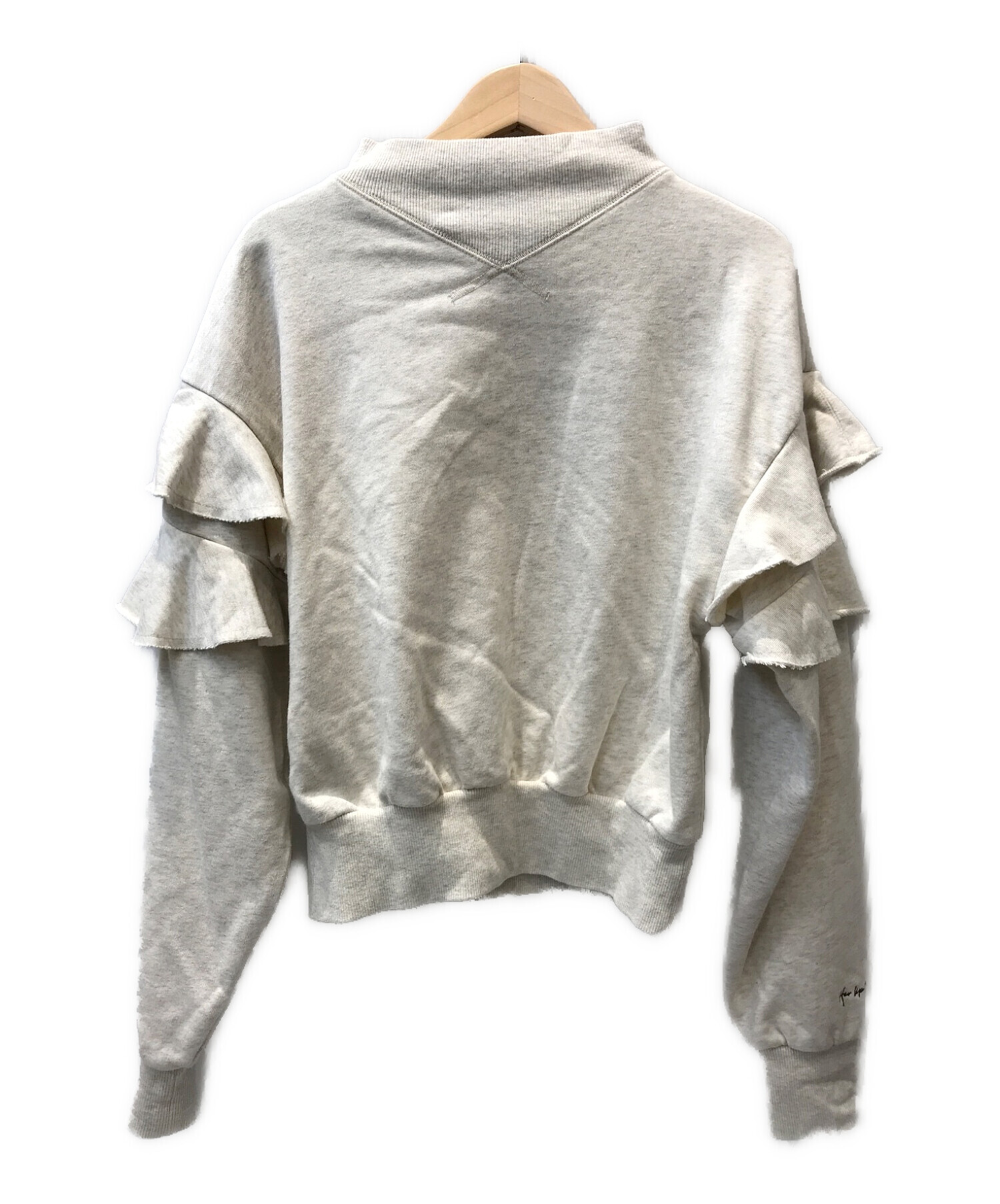 Ruffled Cotton Jersey Sweatshirt