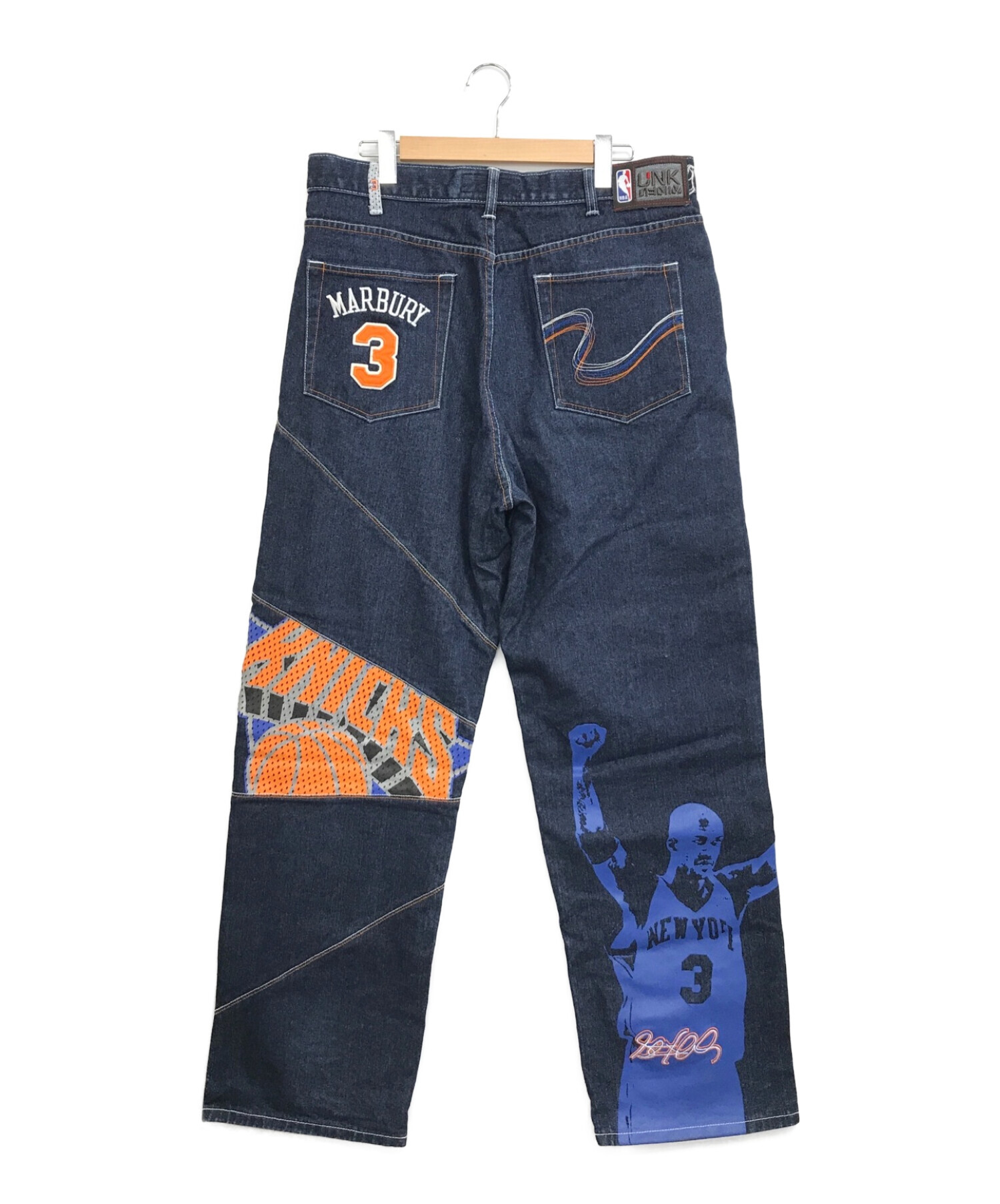 NBA デニム パンツ 刺繍 nba jeans denim - デニム/ジーンズ