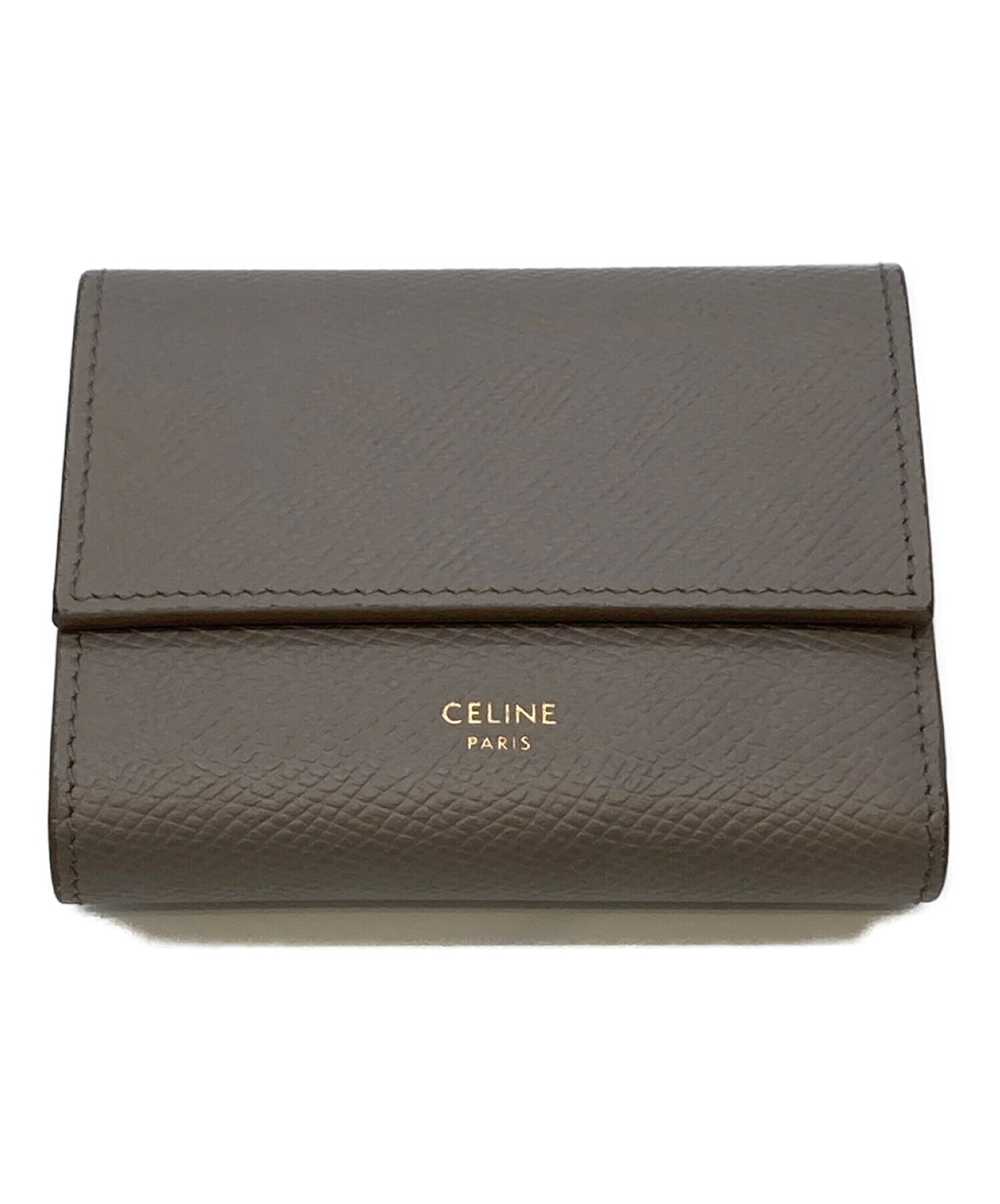 CELINE (セリーヌ) スモールトリフォールドウォレット ベージュ