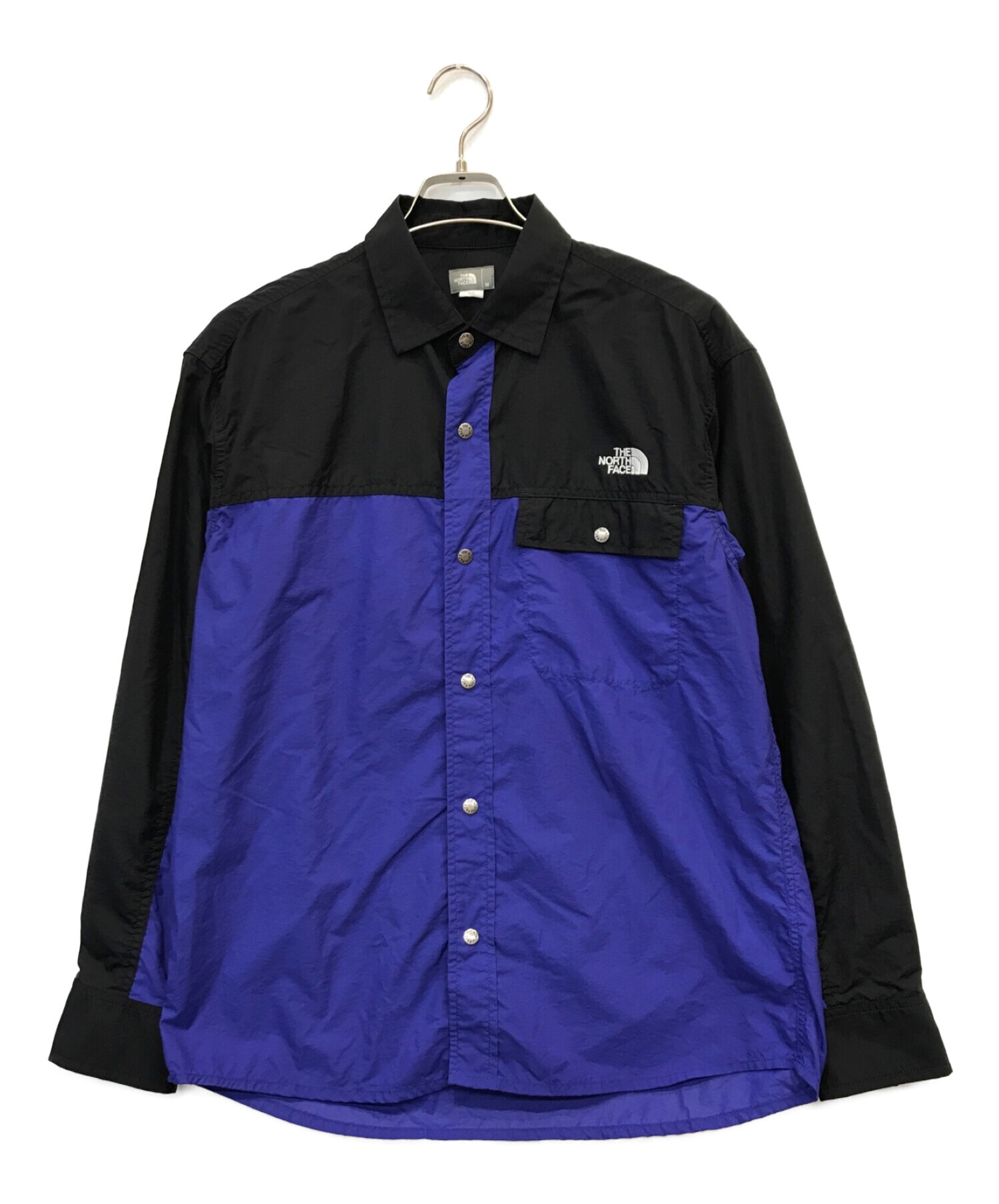 THE NORTH FACE (ザ ノース フェイス) ヌプシシャツ ブルー サイズ:M