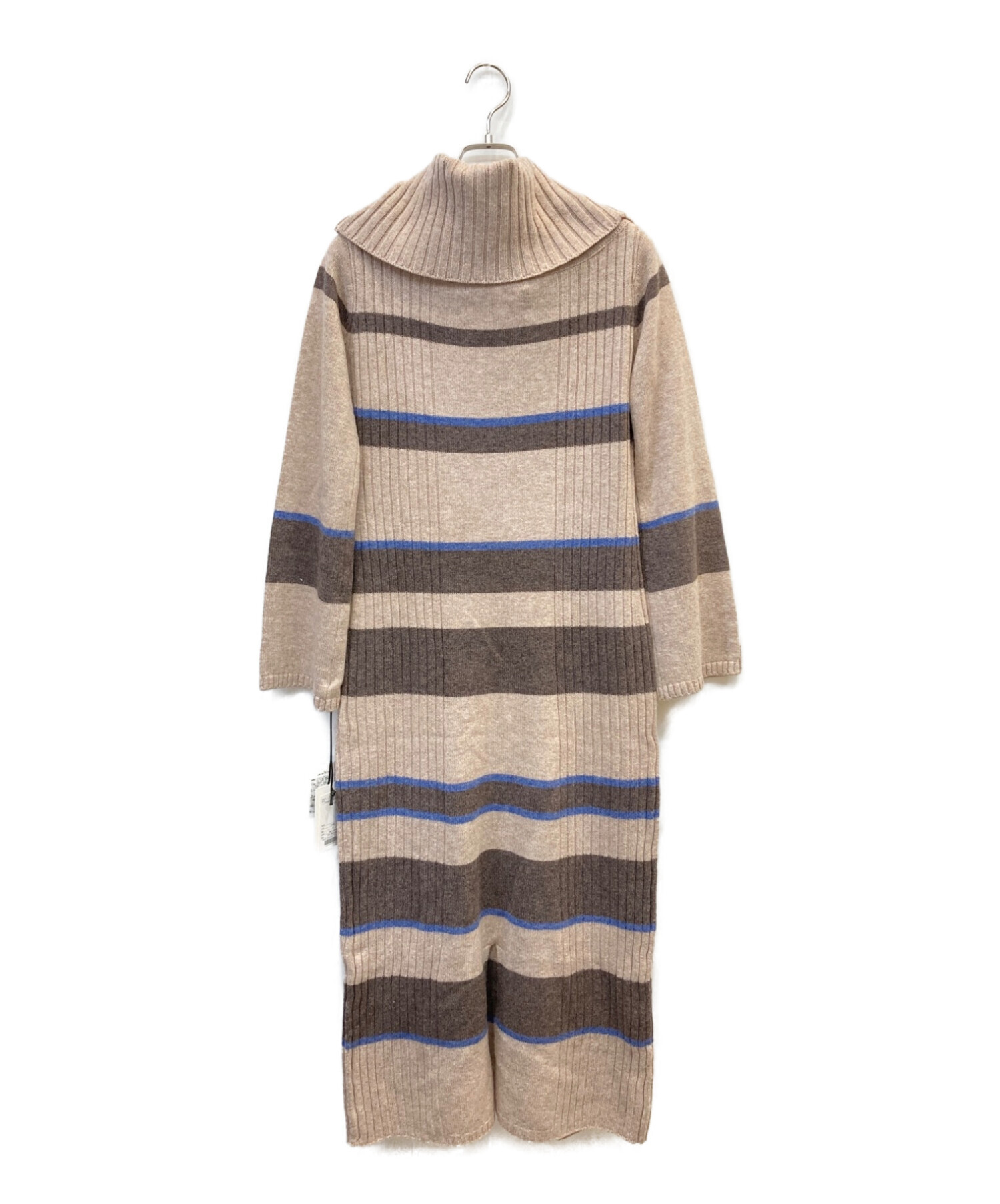 HER LIP TO (ハーリップトゥ) Cashmere-blend StripeKnit Dress ベージュ サイズ:S 未使用品