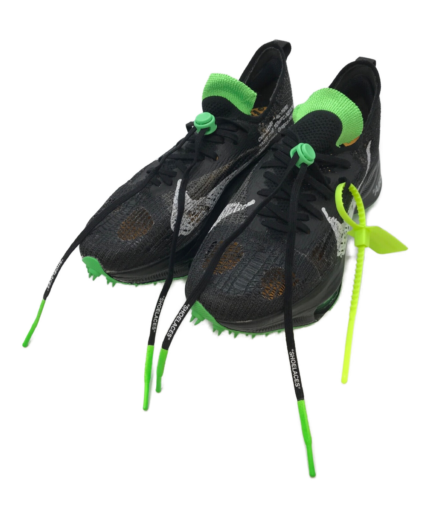 NIKE×OFF WHITE (ナイキ×オフホワイト) Air Zoom Tempo Next% ブラック サイズ:26.5