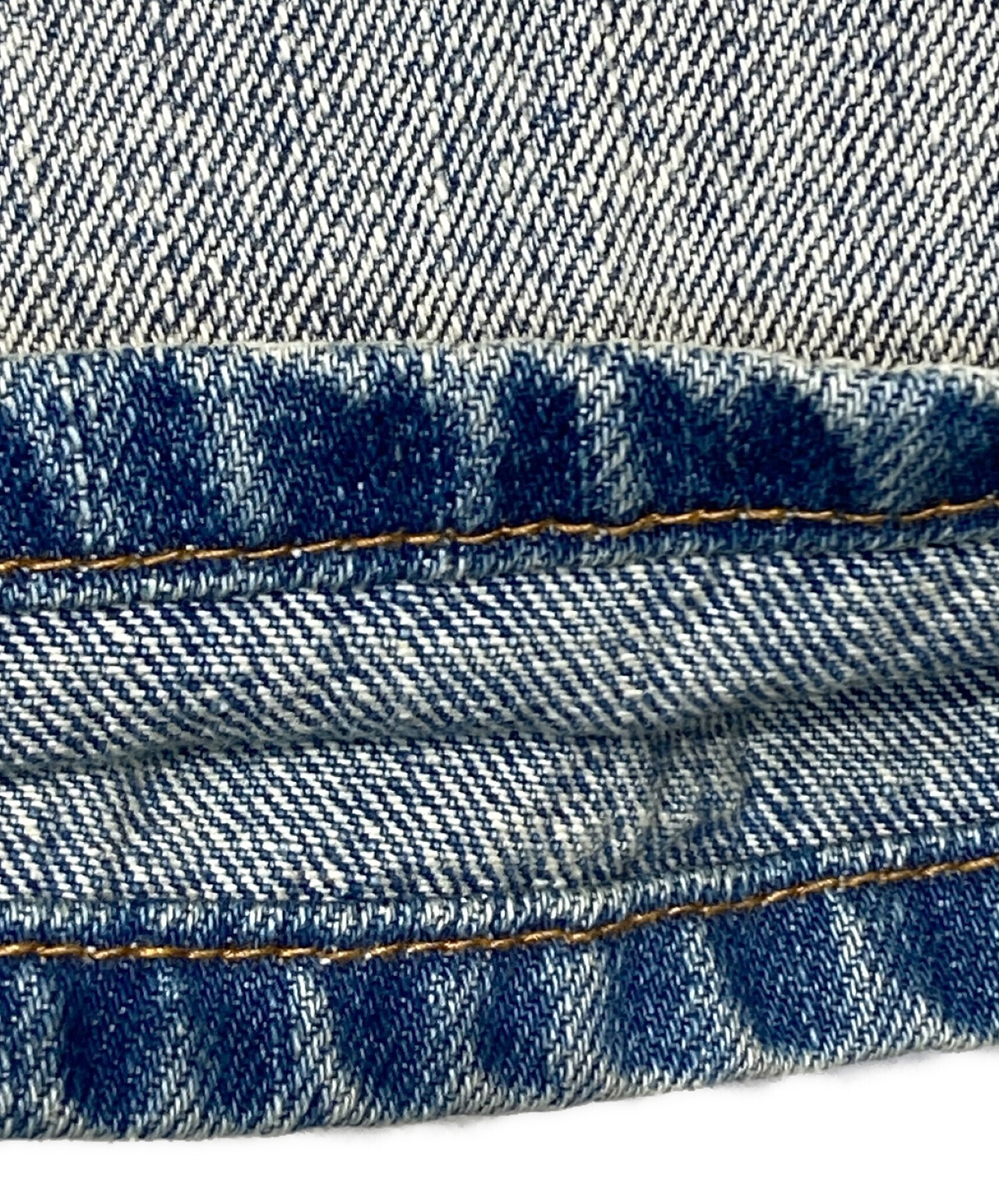 CLANE (クラネ) CENTER PRESS STRAIGHT DENIM ブルー サイズ:1