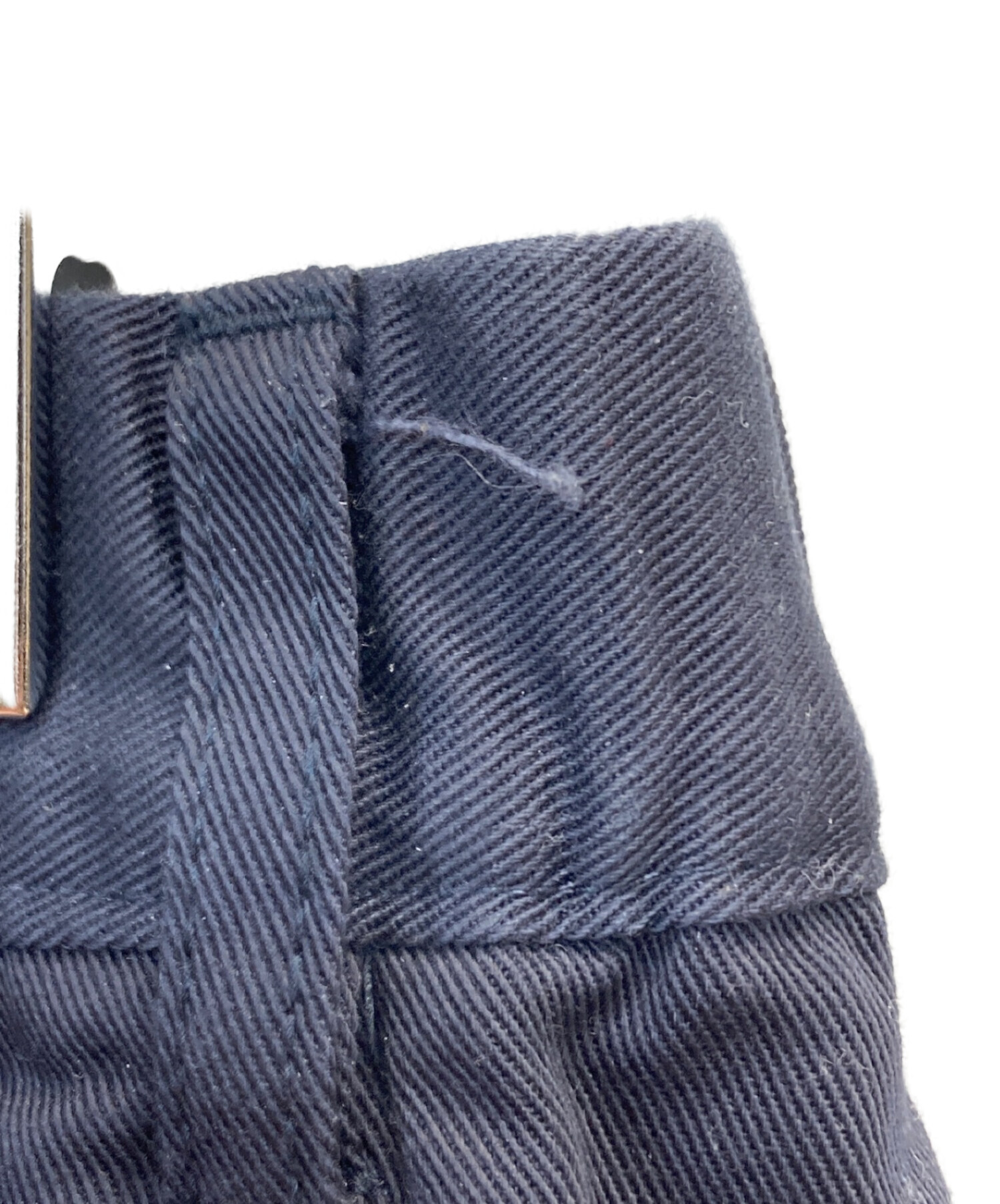 TapWater (タップウォーター) Cotton Chino Tuck Trousers / チノタックトラウザーズ ネイビー サイズ:36