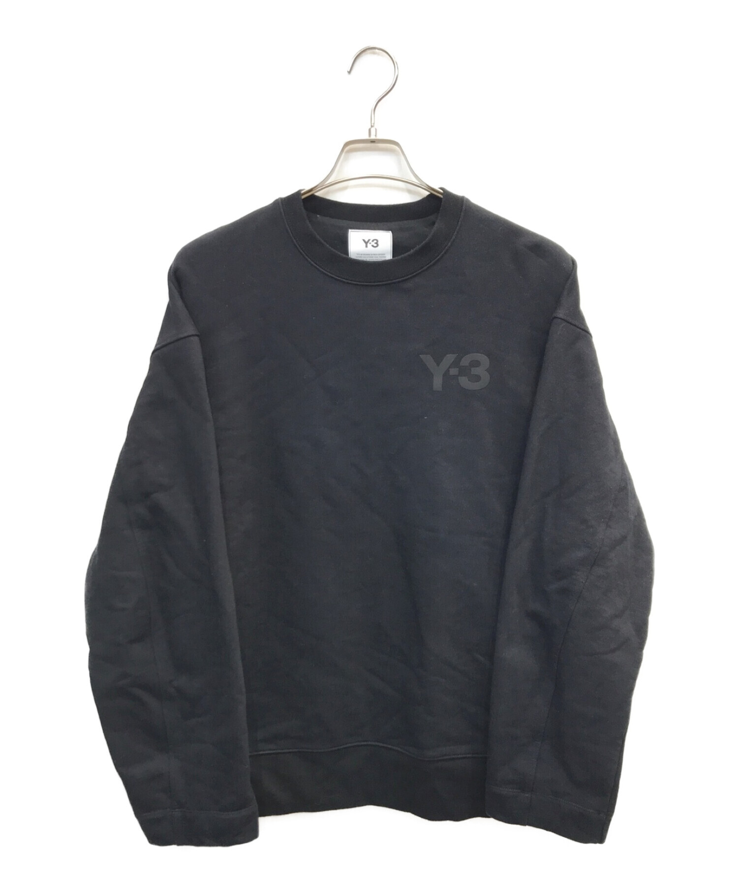 Y-3 (ワイスリー) CLASSIC CHEST LOGO CREW SWEATSHIRT / ロゴスウェットシャツ ブラック サイズ:S