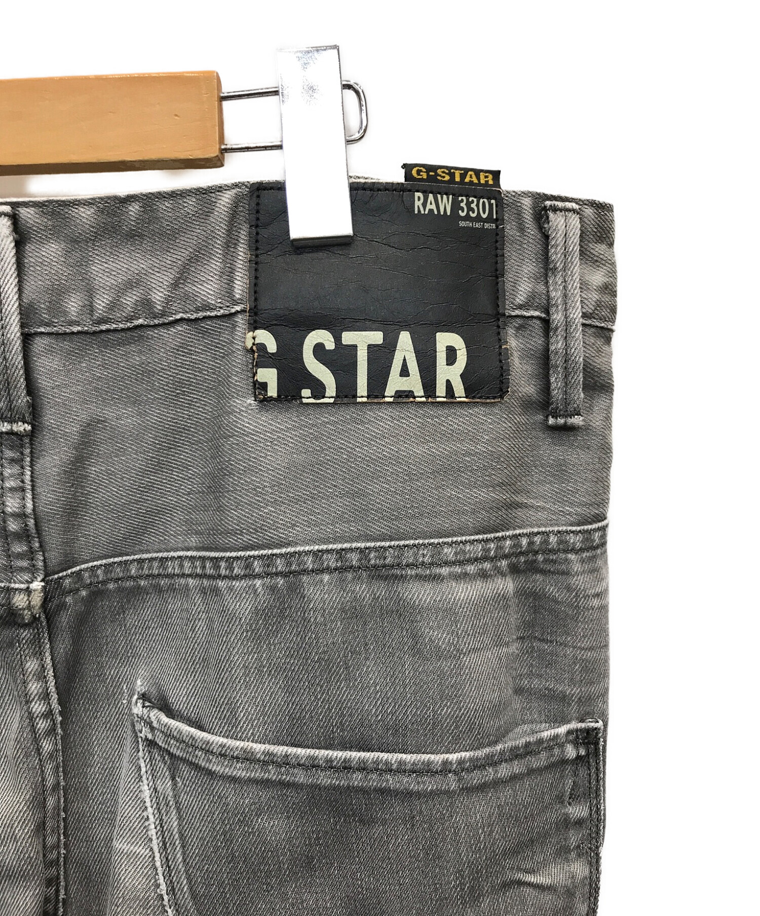 中古・古着通販】G-STAR RAW (ジースターロゥ) 立体裁断ブラック