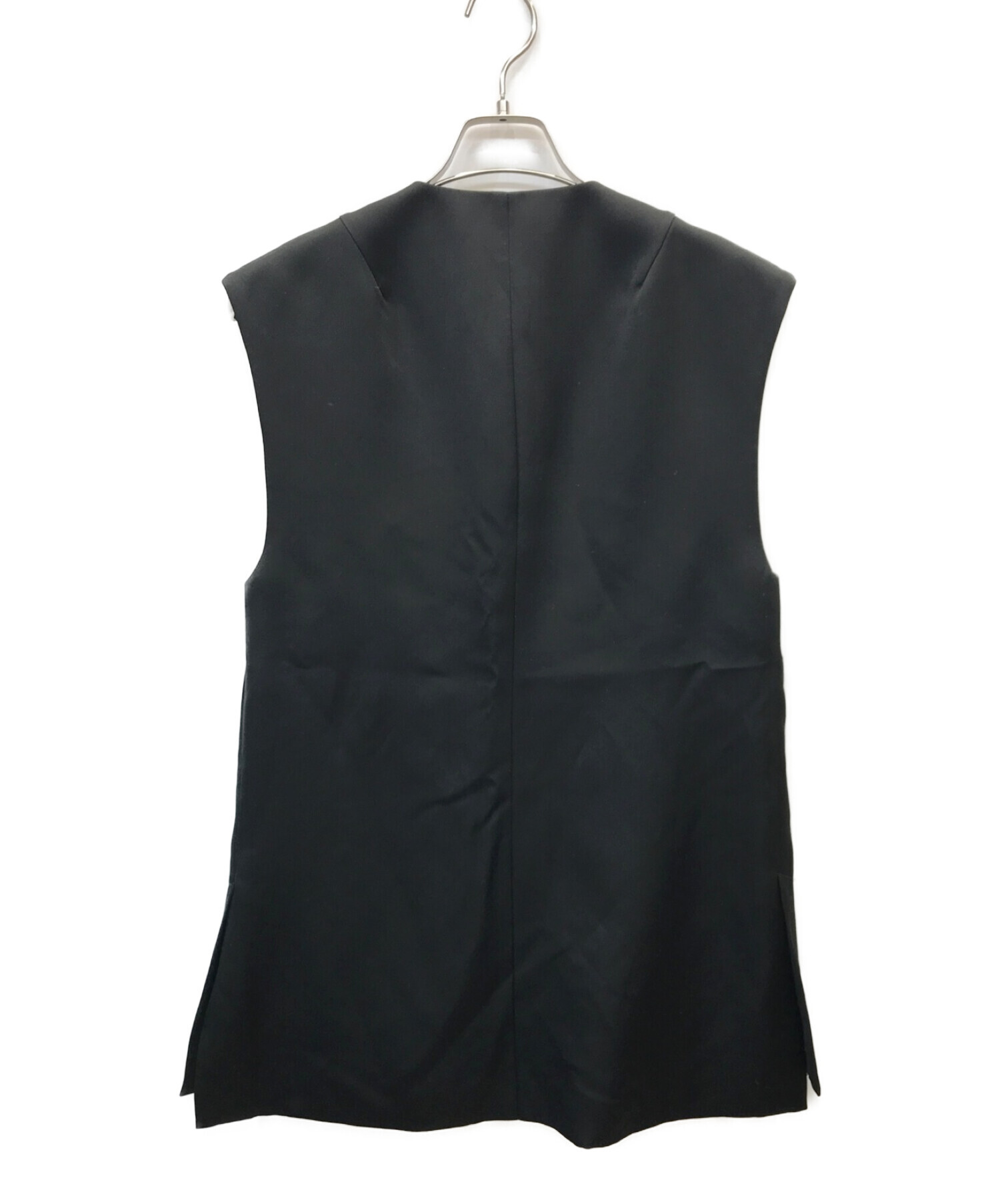 中古・古着通販】UN3D. (アンスリード) SATIN VEST ブラック サイズ:38