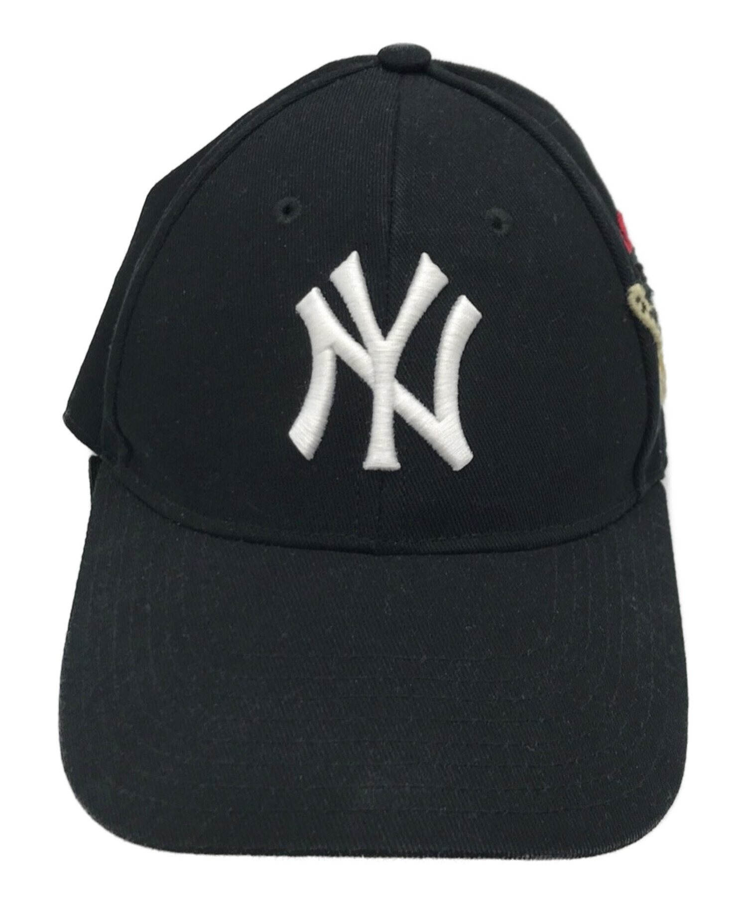 GUCCI (グッチ) MLB (メジャーリーグベースボール) Baseball Cap Butterfly ブラック サイズ:57-61