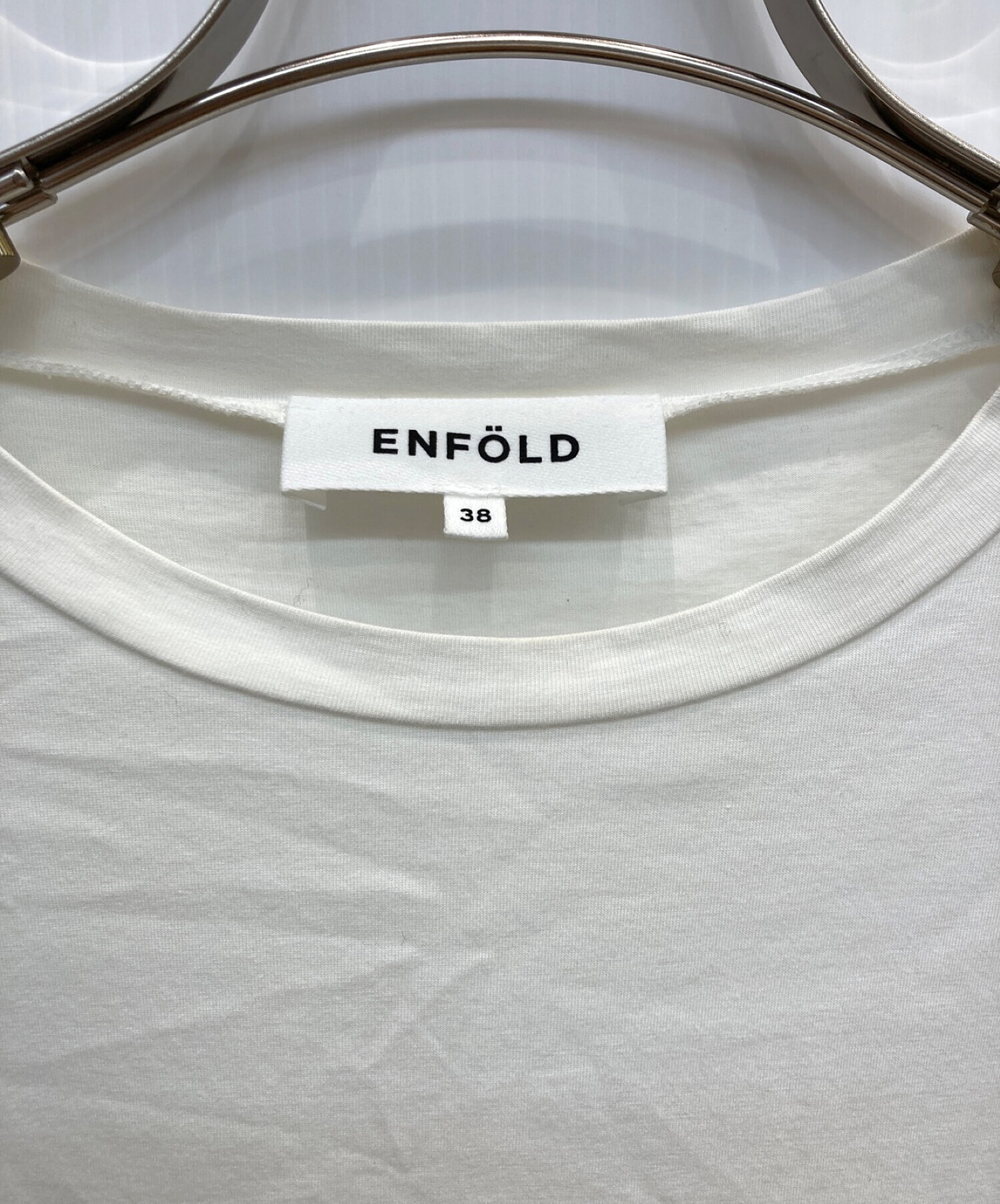 ENFOLD (エンフォルド) ＣＵＴ ＡＮＤ ＳＥＷＮ ホワイト サイズ:38