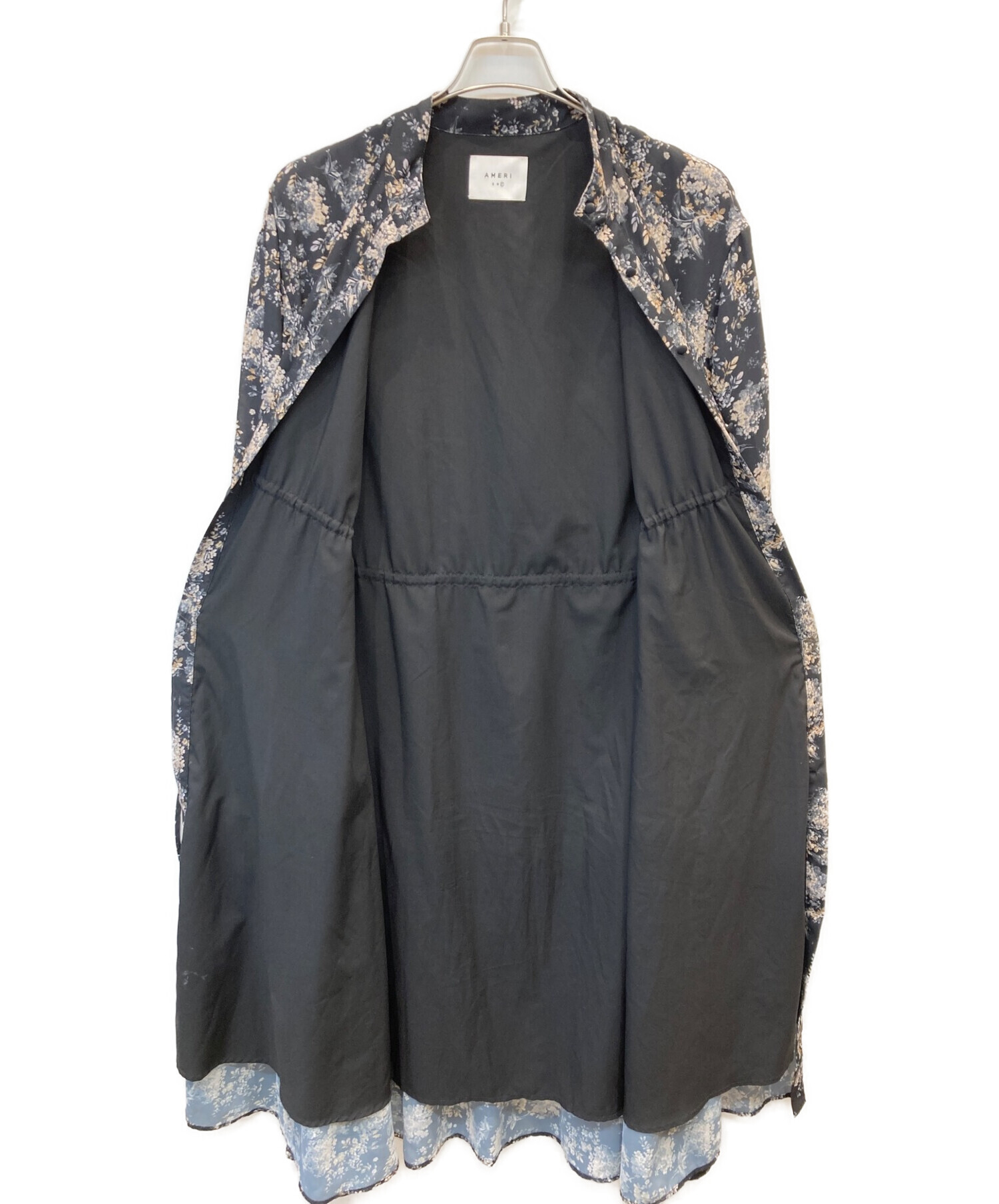 Ameri (アメリ) GIULIA DRAWSTRING SHIRT DRESS ブラック サイズ:FREE