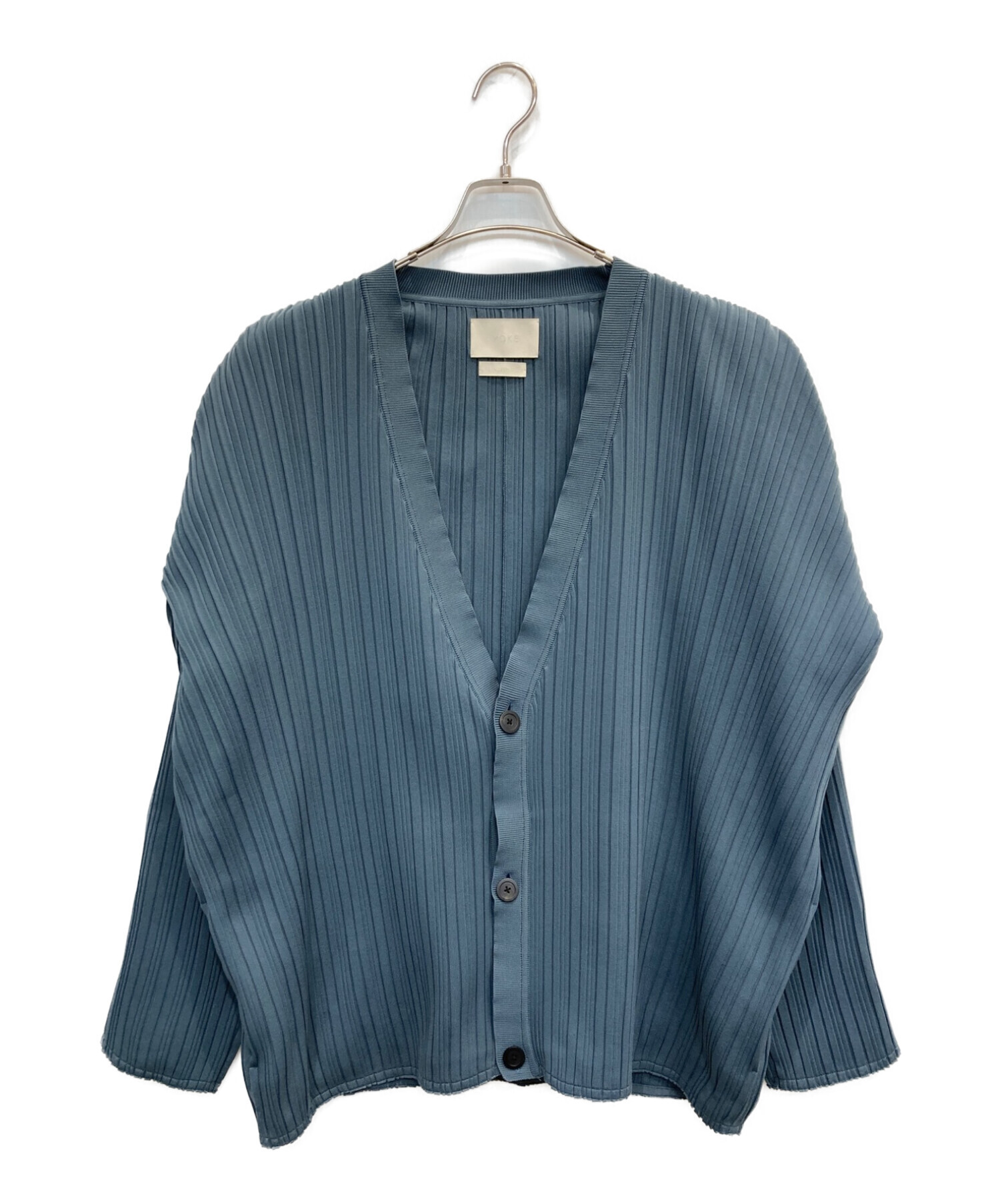 中古・古着通販】YOKE (ヨーク) Pleated Knit Cardigan グレー サイズ:Ｌ｜ブランド・古着通販 トレファク公式【TREFAC  FASHION】スマホサイト