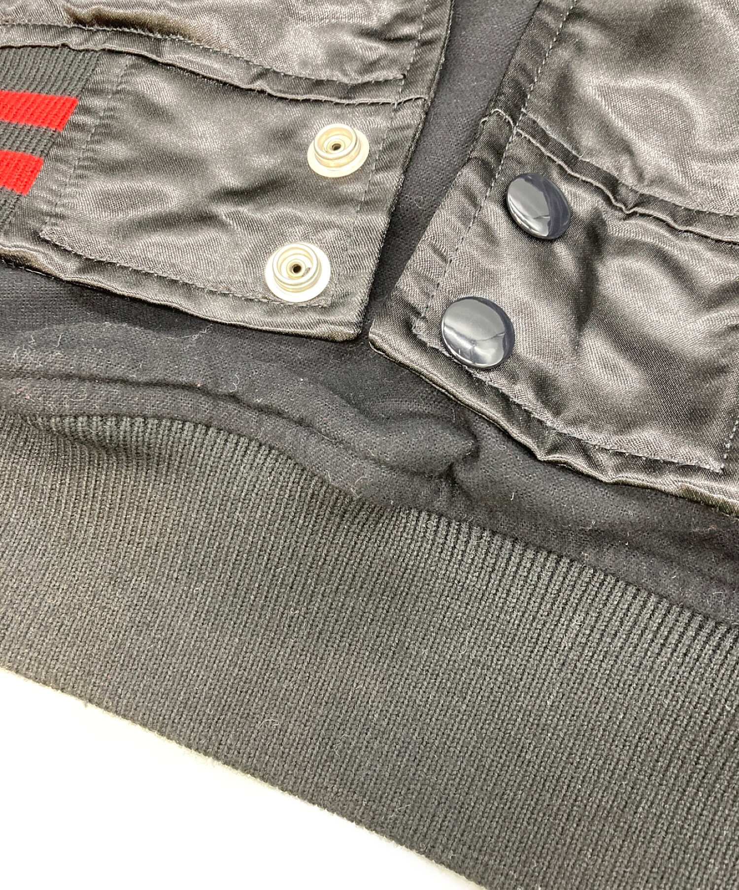 SUPREME (シュプリーム) THRASHER (スラッシャー) Satin Varsity Jacket ブラック サイズ:S
