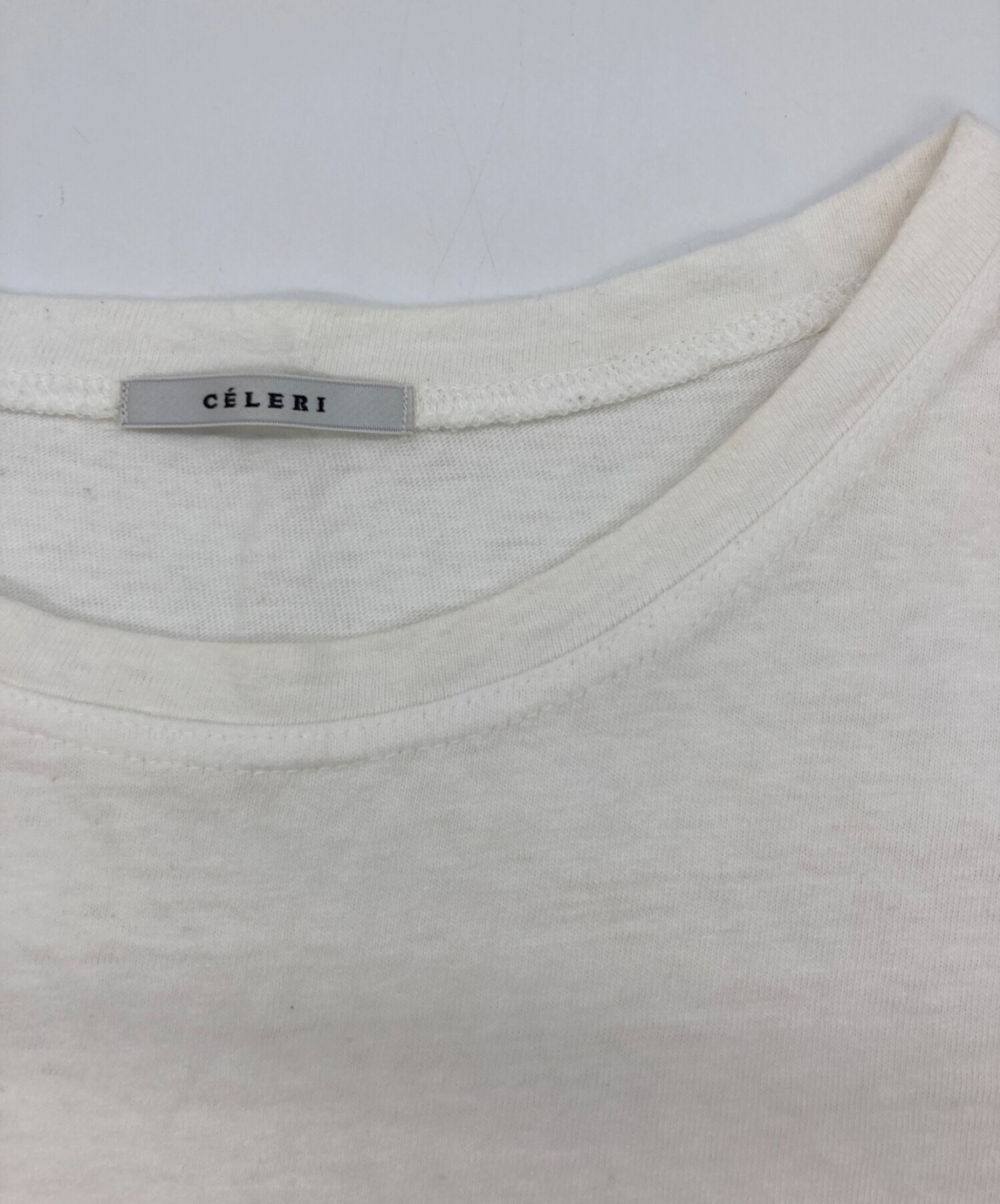 Deuxieme Classe CELERI (ドゥーズィエム クラス セルリ) CELERI SIDE SLITS Tシャツ ホワイト サイズ:-