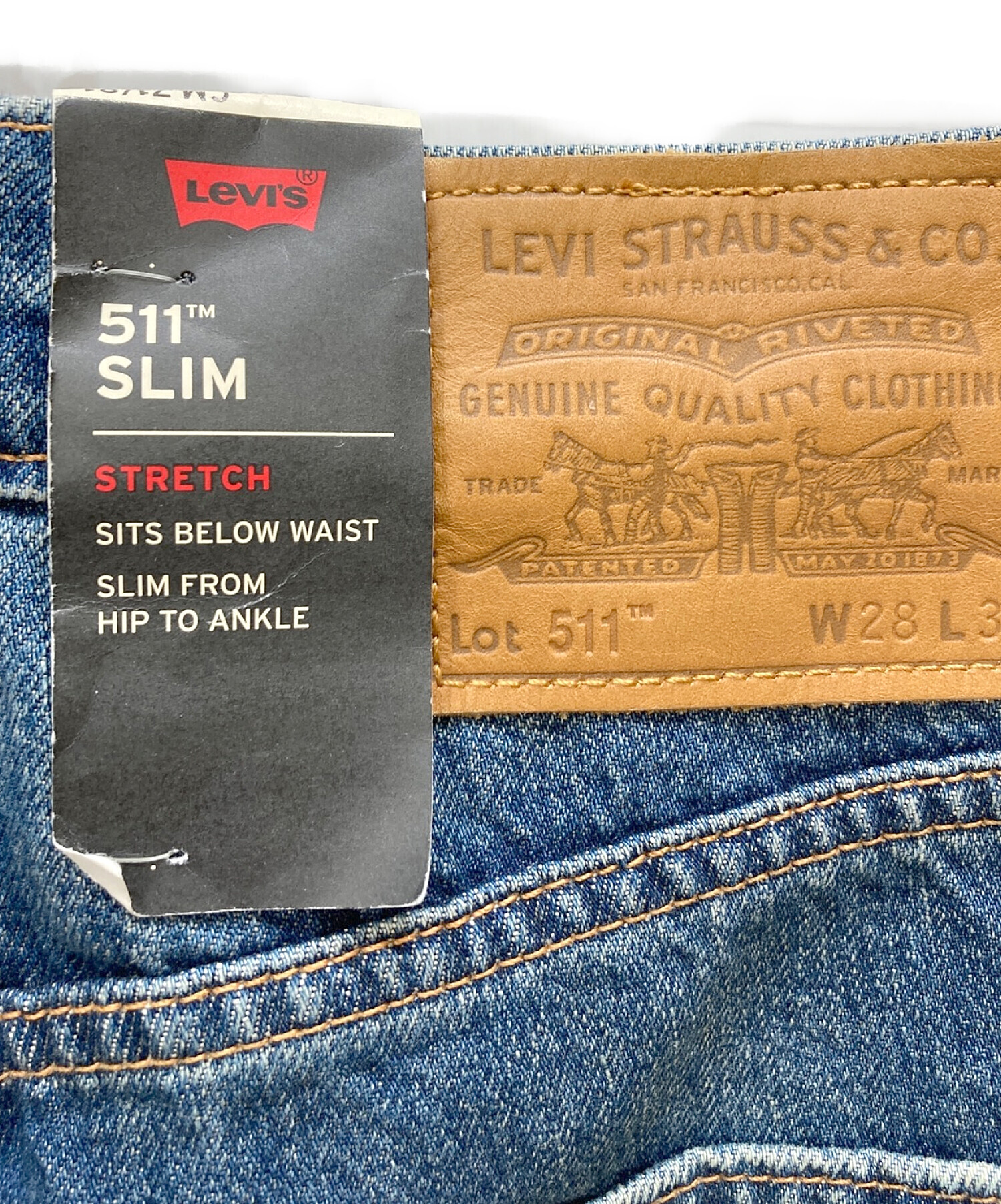 中古・古着通販】LEVI'S (リーバイス) WARP STRETCH SELVEDGE 511