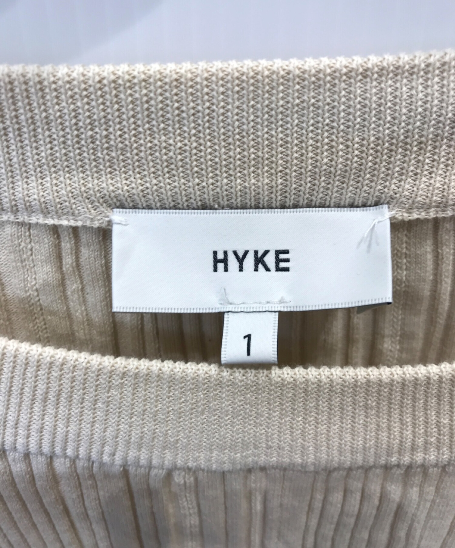 中古・古着通販】HYKE (ハイク) random ribbed sweater /ランダム