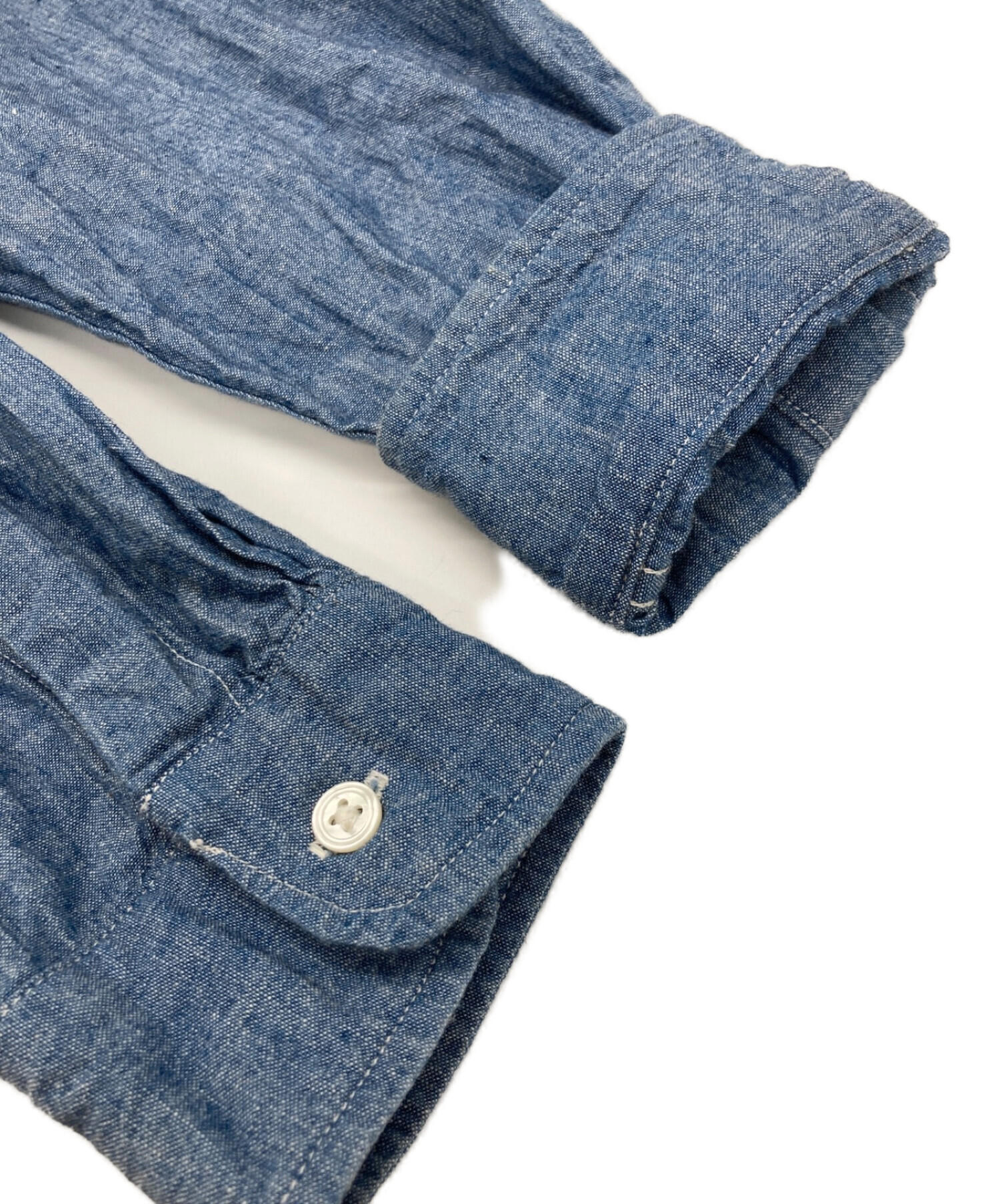 オフィス A.PRESSE アプレッセ Rigid Chambray Shirt - トップス