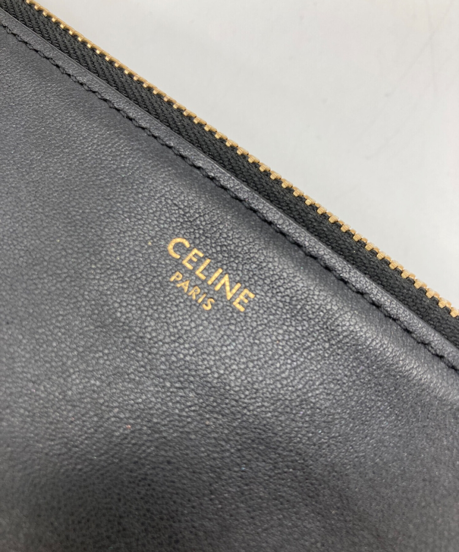 中古・古着通販】CELINE (セリーヌ) トリオ ショルダーバッグ ブラック