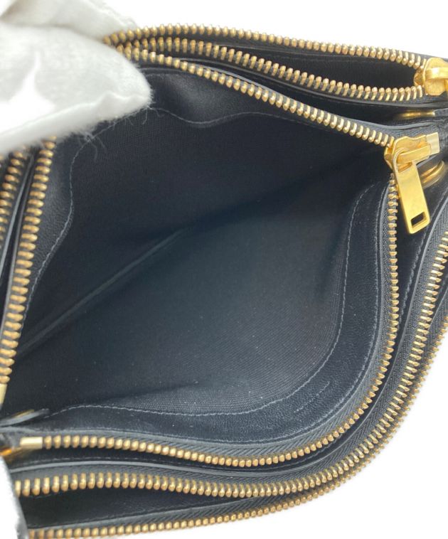 中古・古着通販】CELINE (セリーヌ) トリオ ショルダーバッグ ブラック 