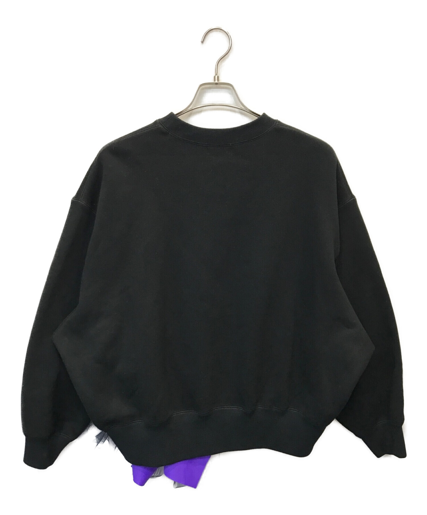 KOLOR (カラー) パネルスウェットシャツ ブラック サイズ:2