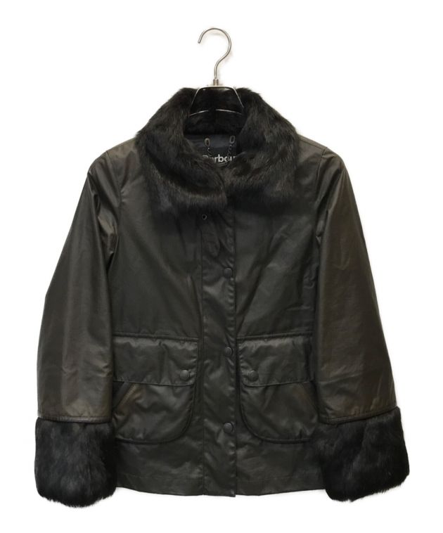 中古・古着通販】ANYA HINDMARCH (アニヤハインドマーチ) Barbour (バブアー) ファー付きコーティングキャンバスジャケット  ブラウン サイズ:FR36｜ブランド・古着通販 トレファク公式【TREFAC FASHION】スマホサイト