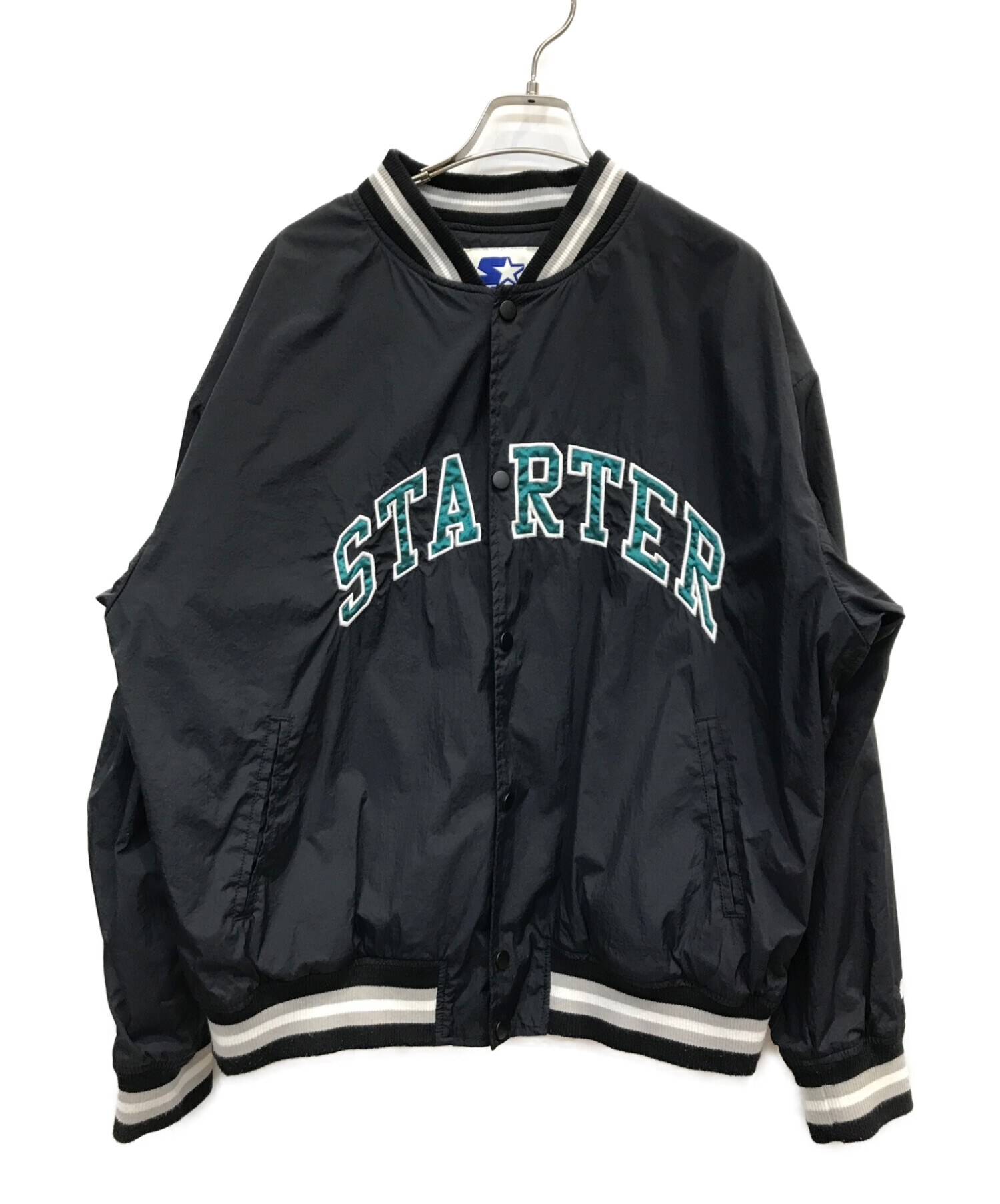 中古・古着通販】STARTER (スターター) ナイロンスタジャン ネイビー