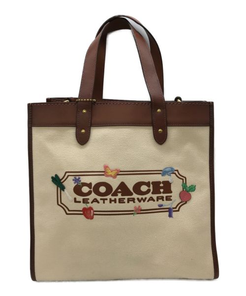 中古・古着通販】COACH (コーチ) フィールド トート ウィズ ガーデン