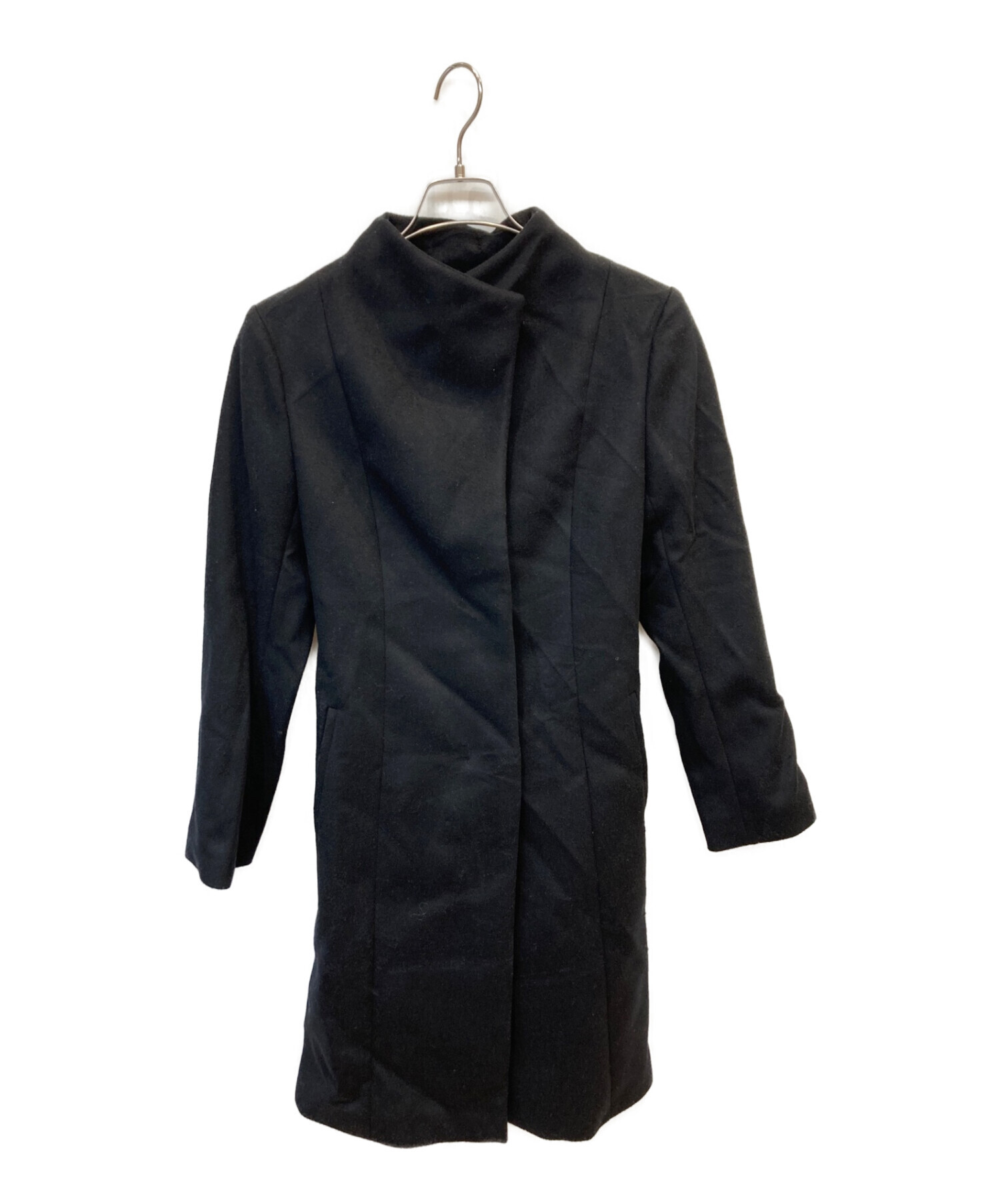 UNTITLED (アンタイトル) ヌーベルプラティナムスタンドカラーコート ブラック サイズ:3