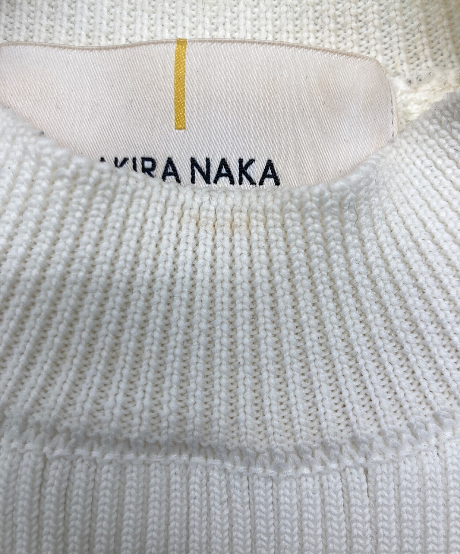 中古・古着通販】AKIRA NAKA (アキラナカ) Ayaデザインニット ホワイト