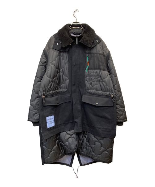 【中古・古着通販】McQ Alexander McQueen (マックキュー アレキサンダーマックイーン) GROW UPキルティング切替コート  ブラック サイズ:L｜ブランド・古着通販 トレファク公式【TREFAC FASHION】スマホサイト