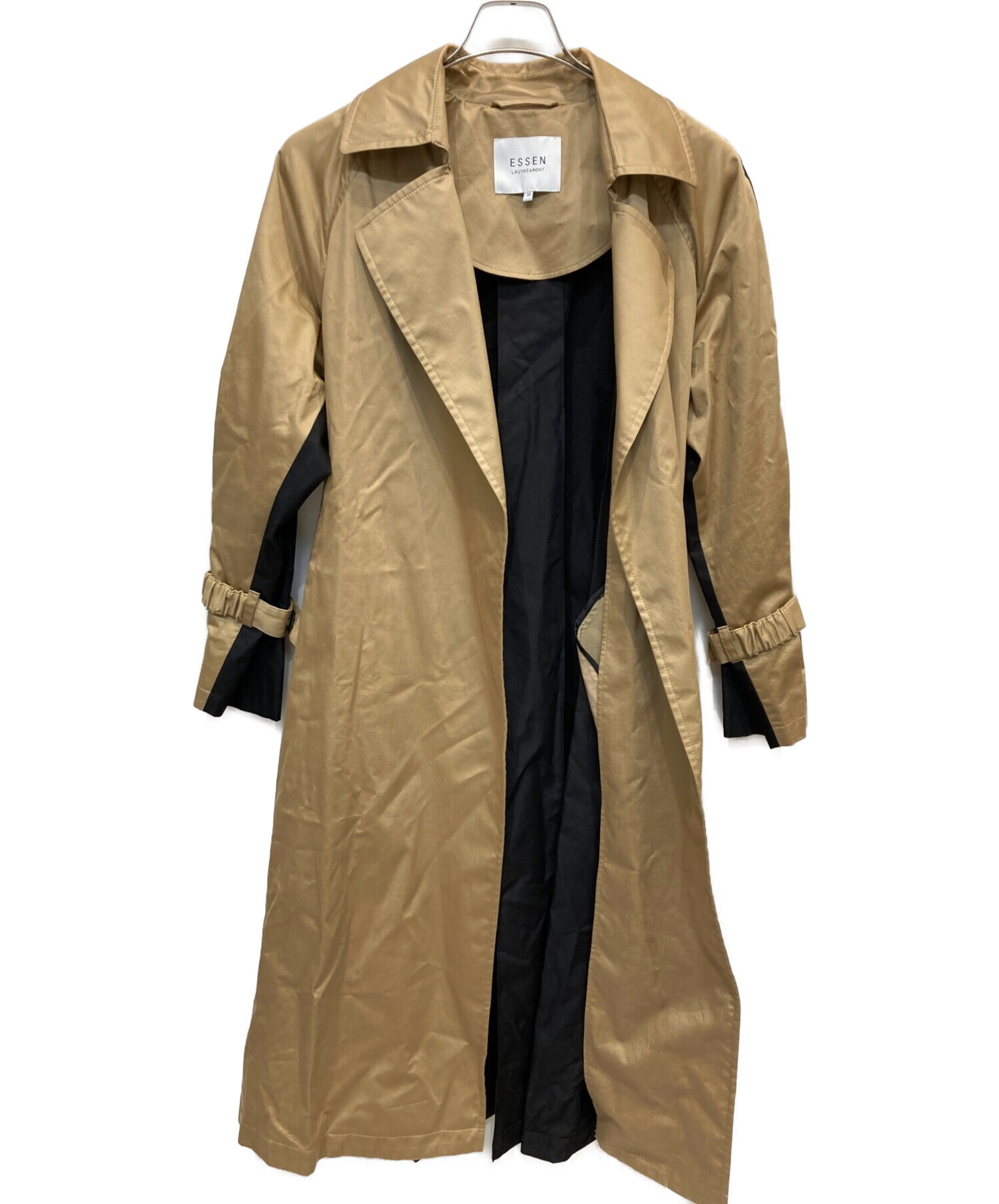 ESSEN .LAUTREAMONT (エッセン.ロートレアモン) Bicolor Trench Coat / バイカラートレンチコート ベージュ  サイズ:38